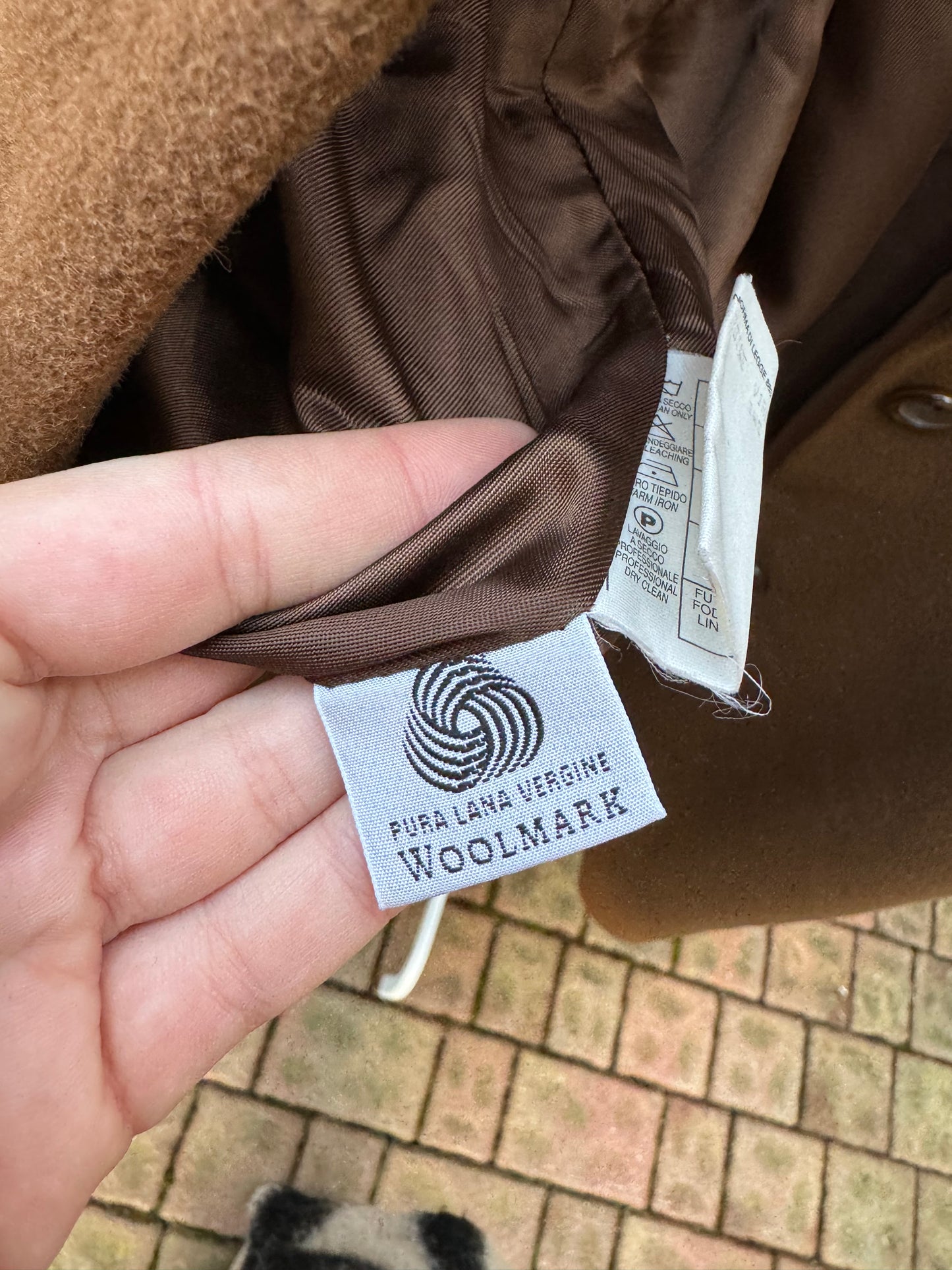 Cappotto sartoriale cioccolato in pura lana vergine superfine