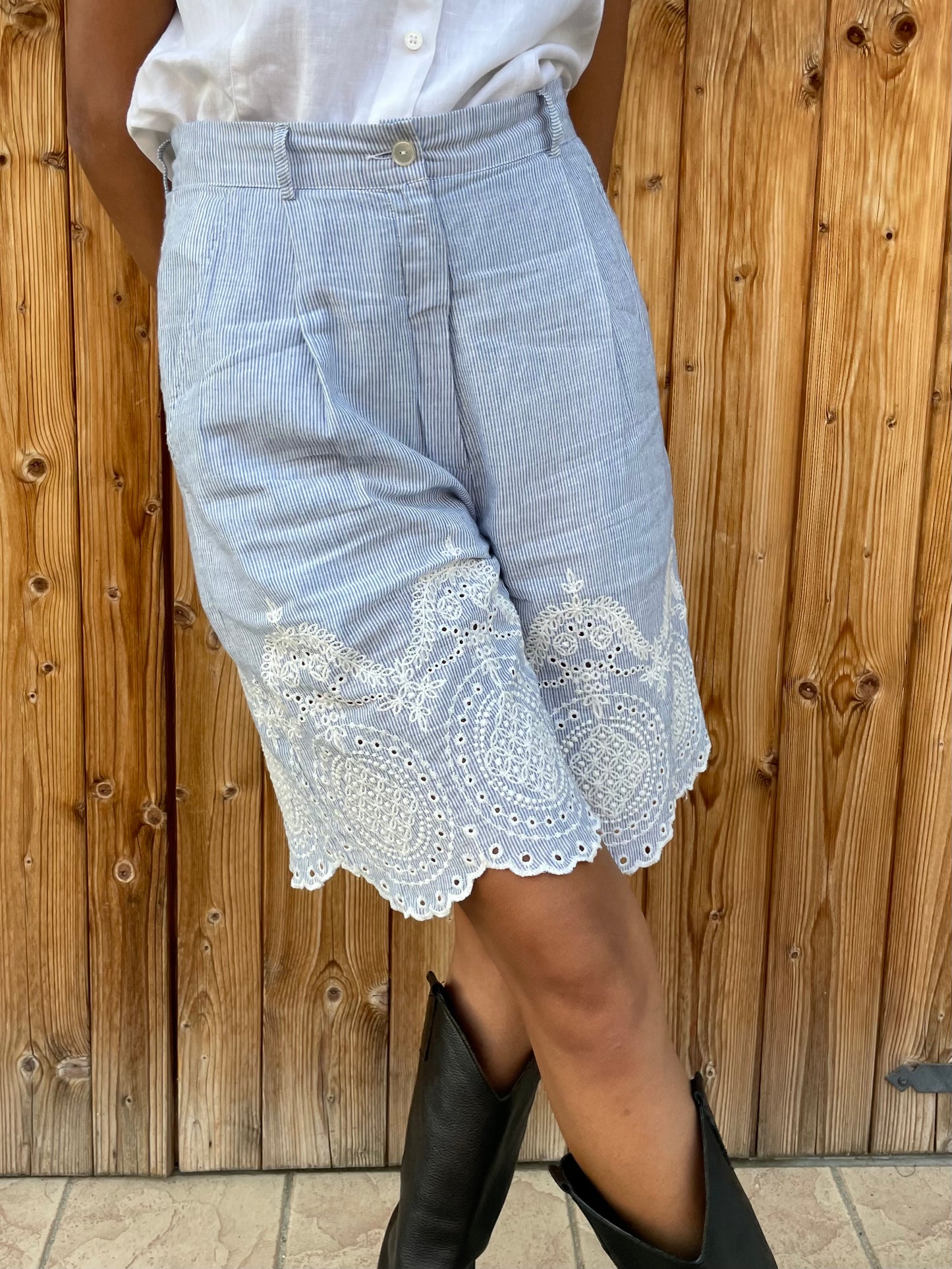 Bermuda vichy 100% cotone Made in Italy - taglia 42it