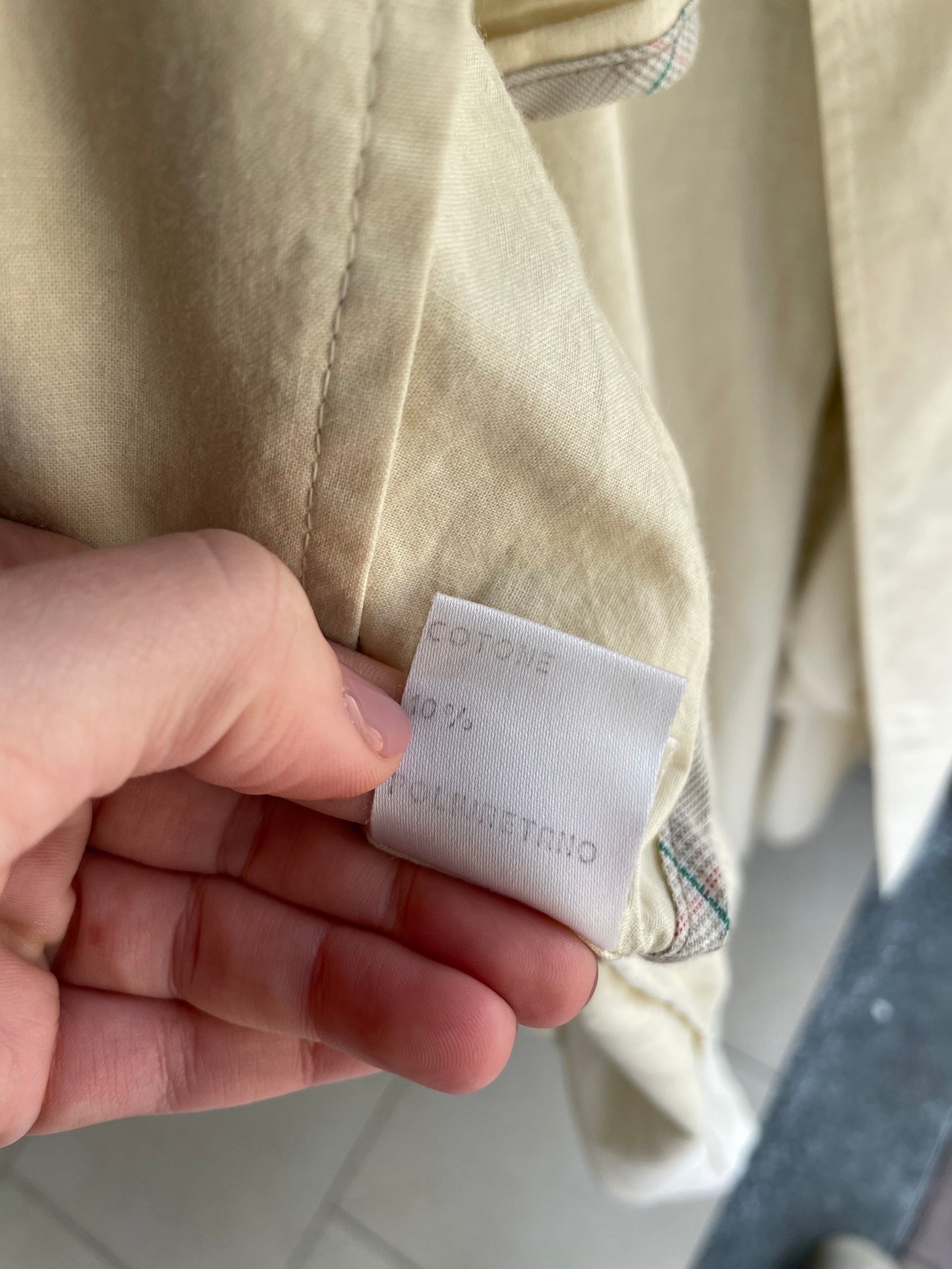 Trenchcoat crema in cotone Andrea Silardi