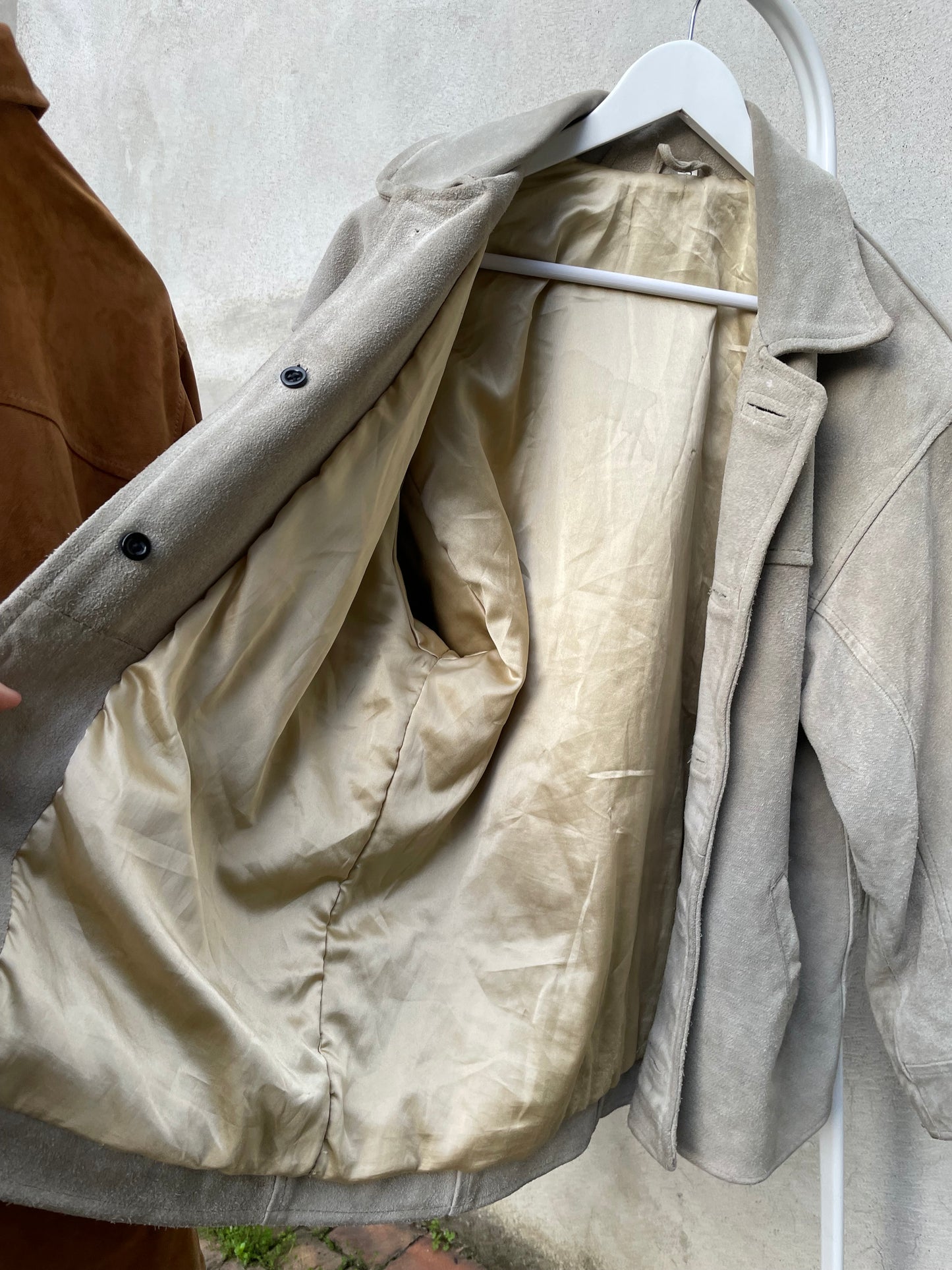 Biker suede ghiaccio - S uomo