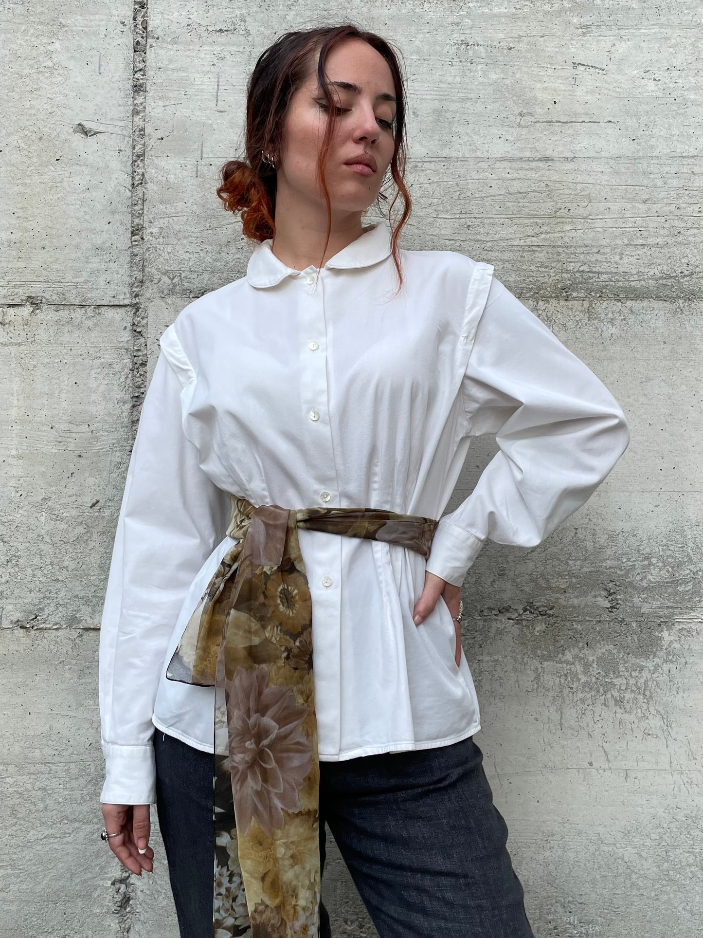 Camicia Trussardi bianca 100% cotone