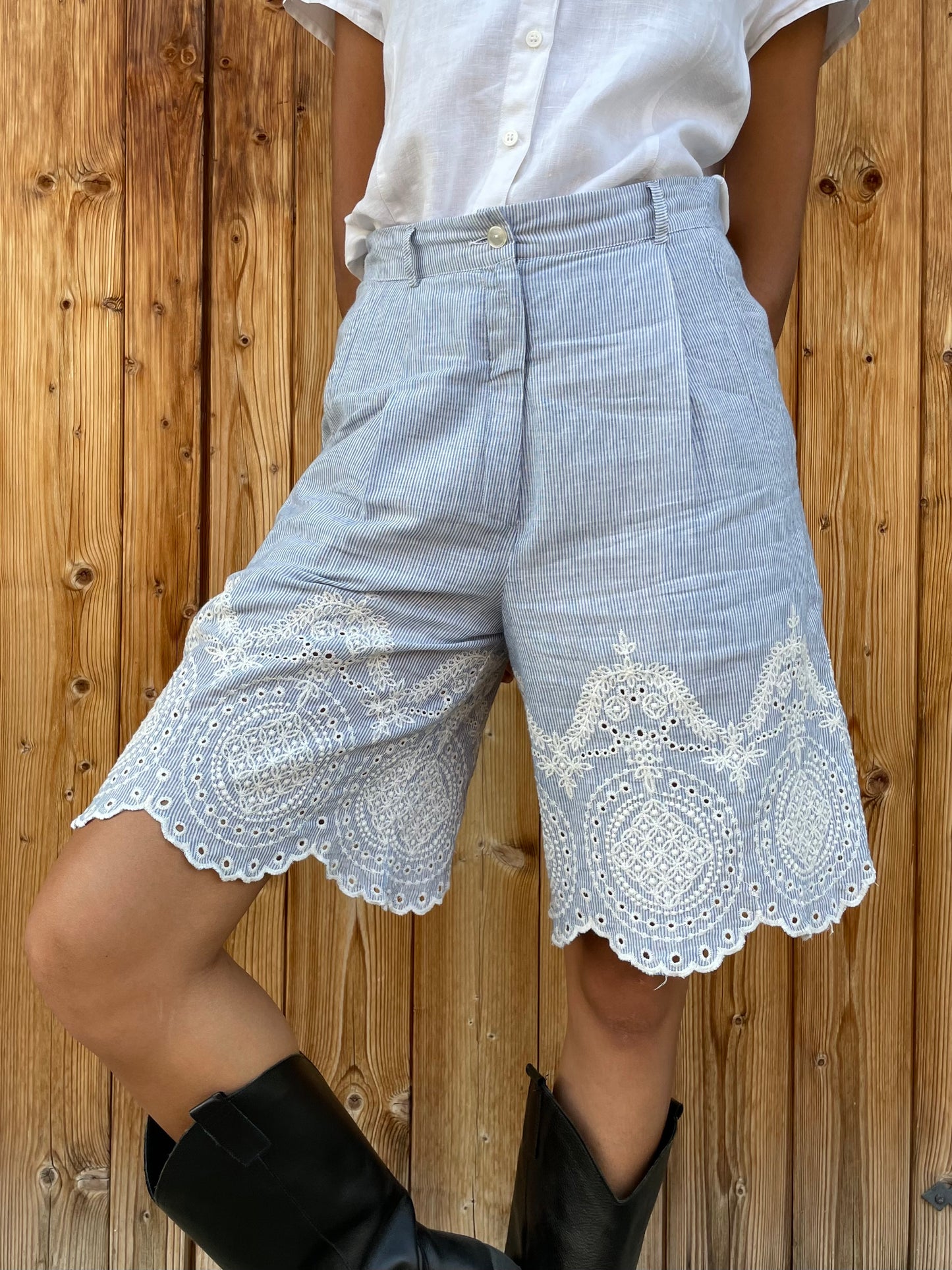 Bermuda vichy 100% cotone Made in Italy - taglia 42it