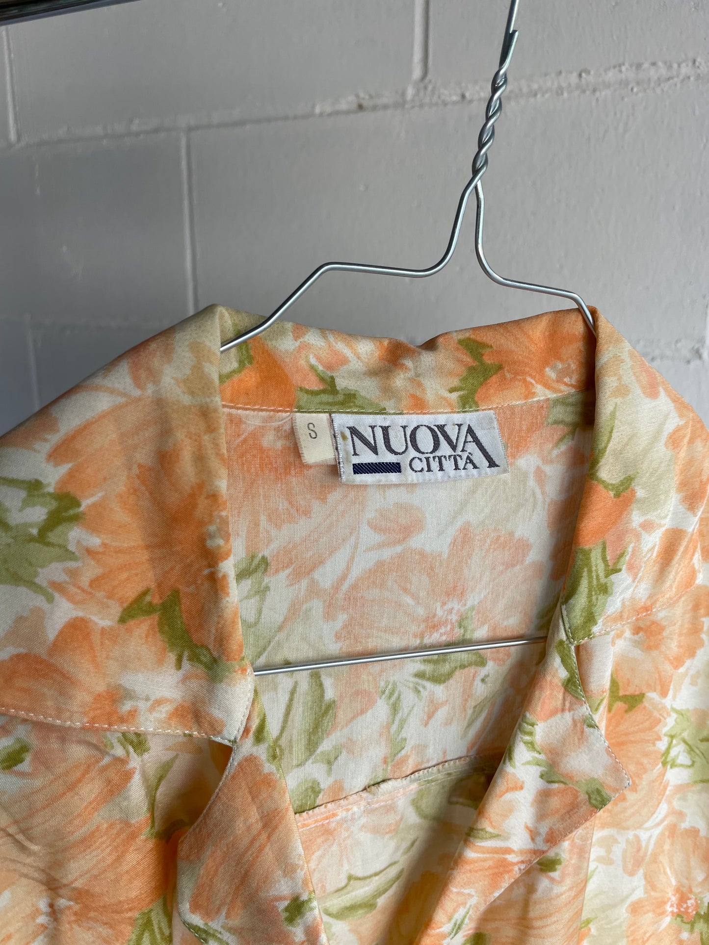 Camicia vintage floreale in viscosa - taglia S uomo