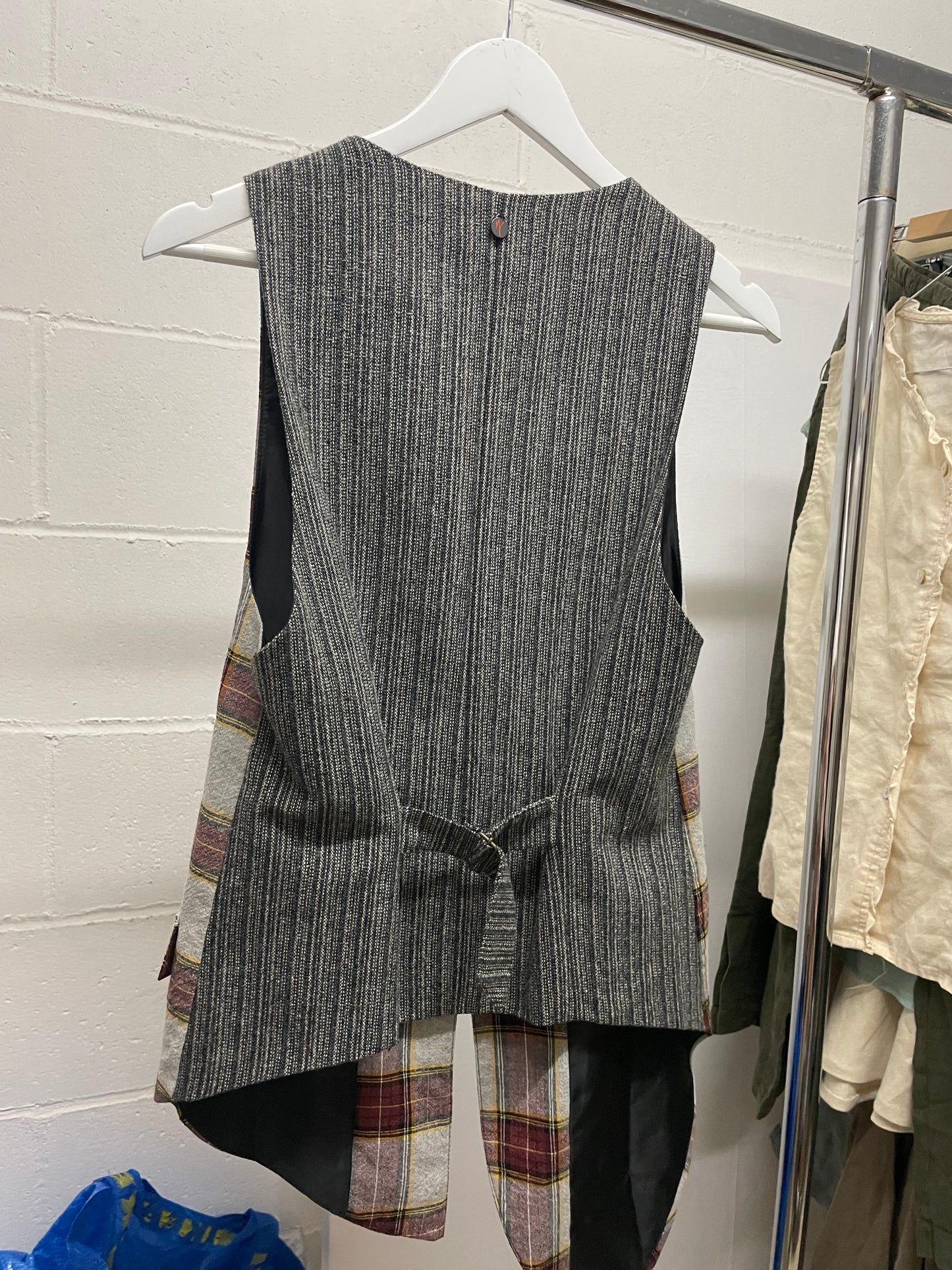 Gilet svasato tartan Manila Grace, taglia S