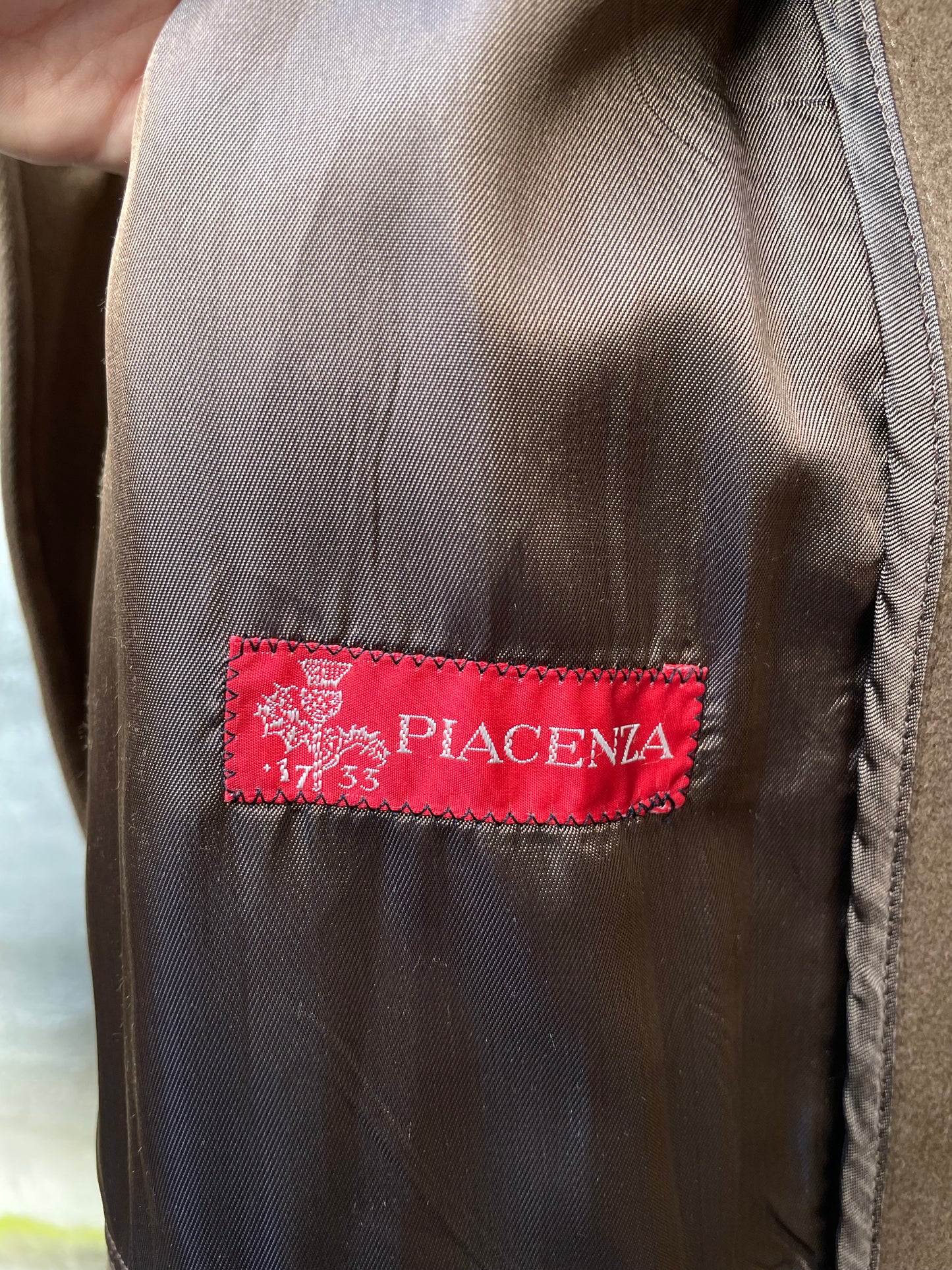 Cappotto sartoriale Piacenza cammello 100% lana vergine - taglia M uomo