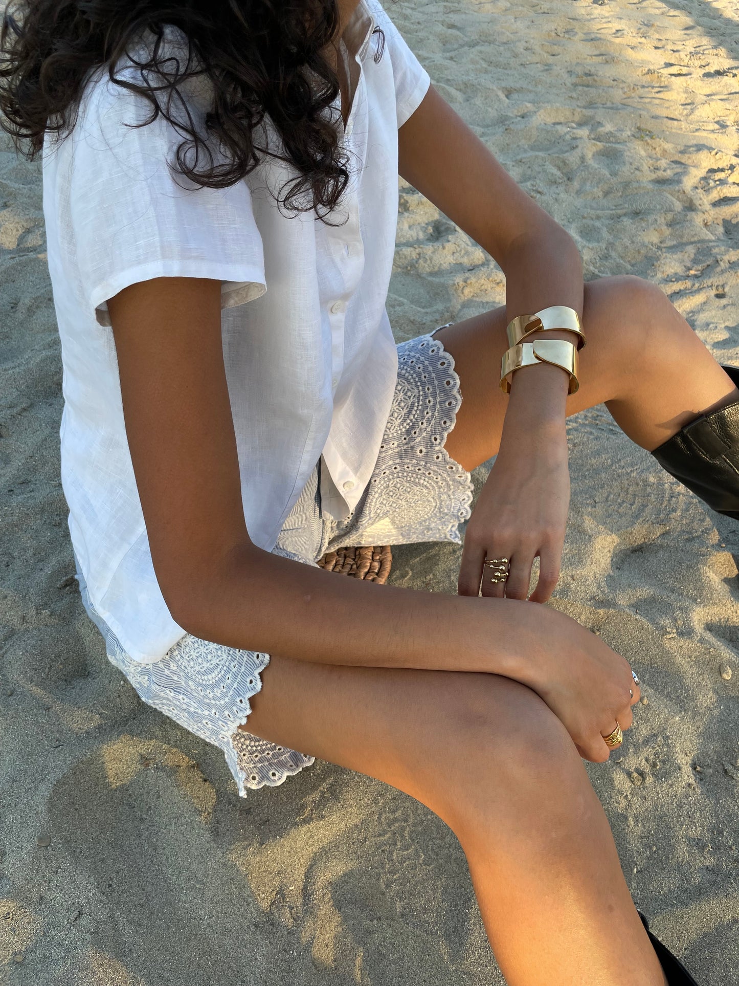 Camicetta 100% lino bianca - taglia S