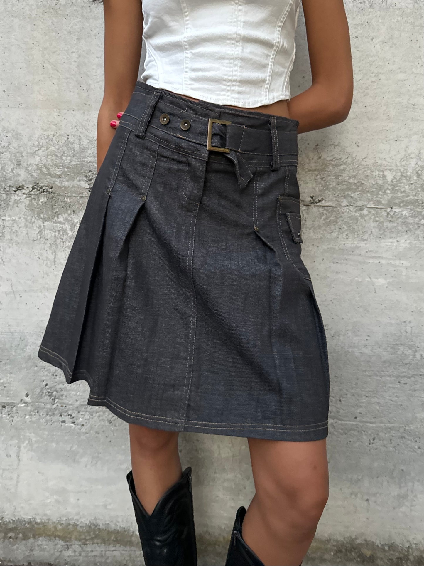 Gonna Y2K in denim, taglia M