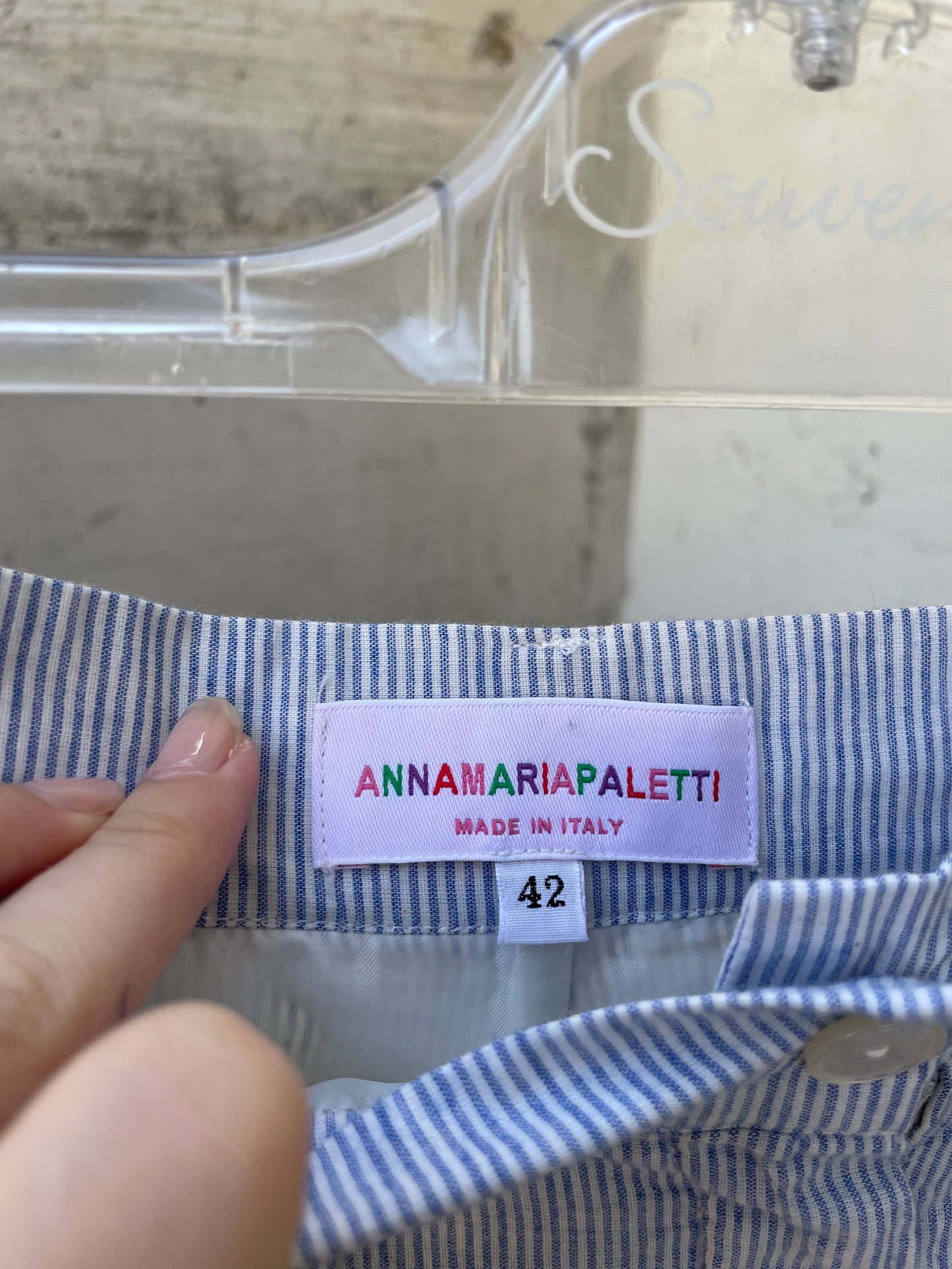 Bermuda vichy 100% cotone Made in Italy - taglia 42it