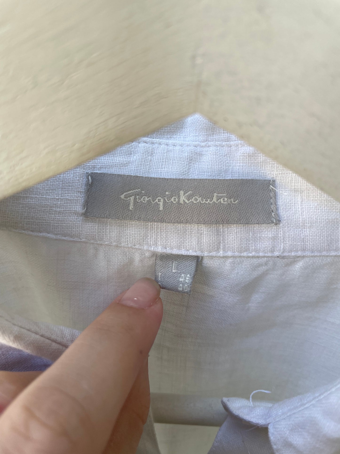 Camicetta 100% lino bianca - taglia S