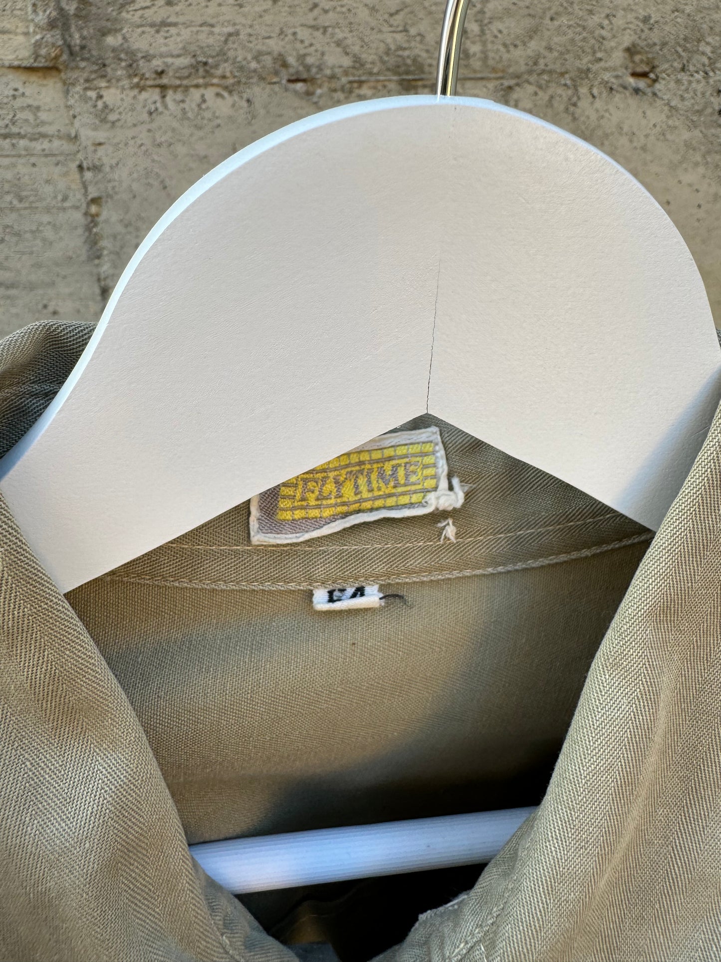 Overshirt cargo cachi in cotone, con cintura