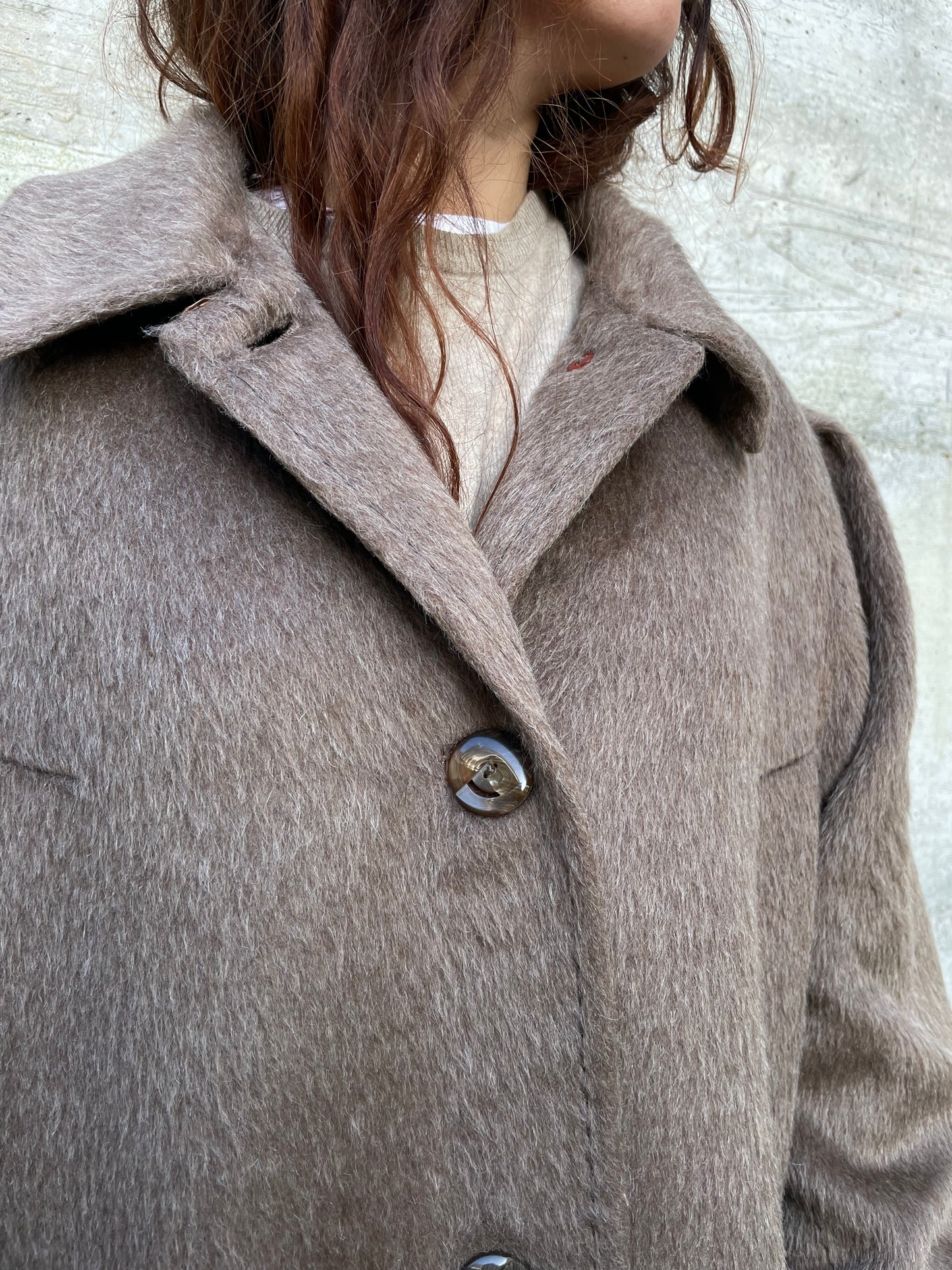Cappotto lungo sartoriale 100% lana di lama