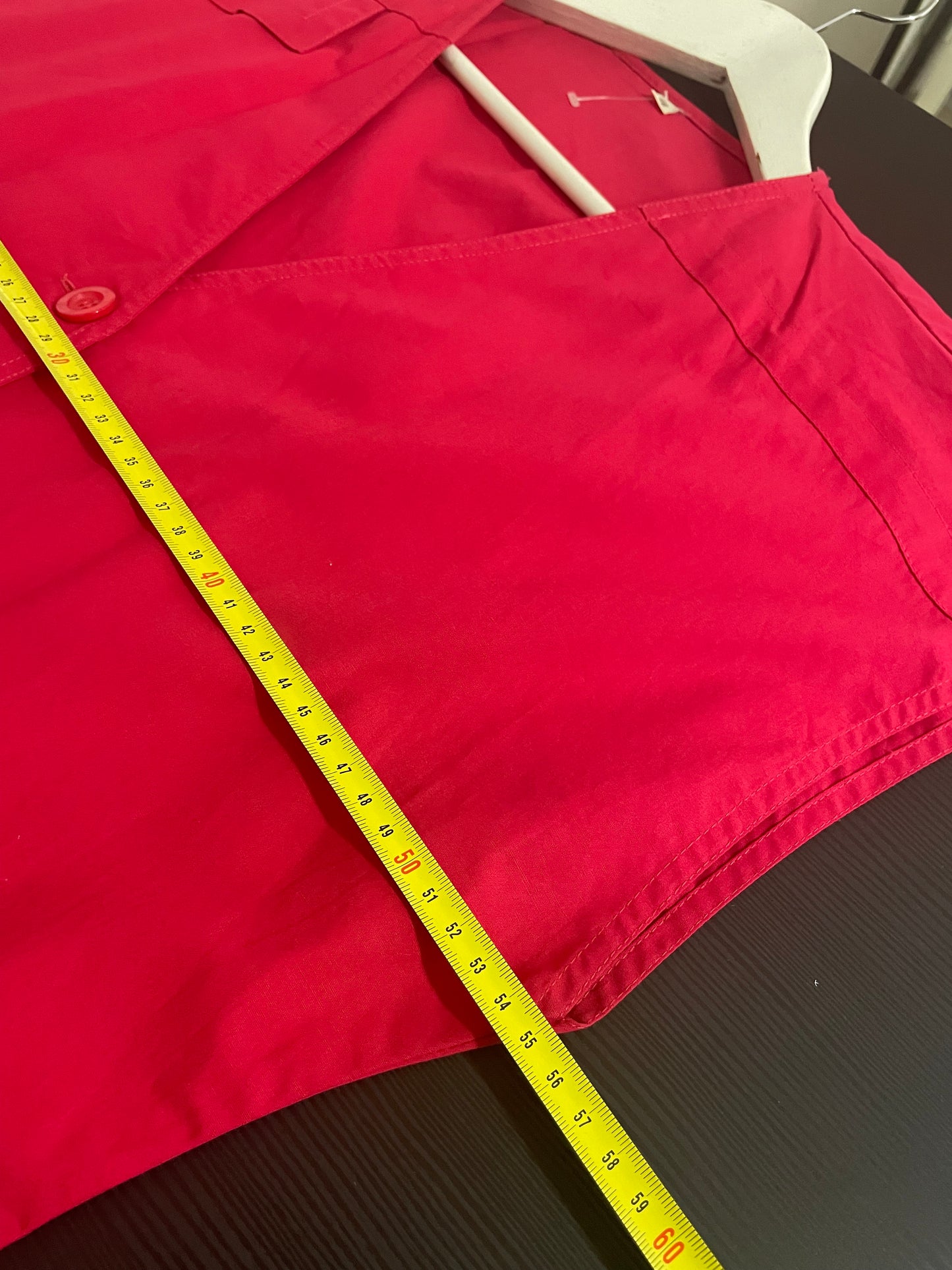 Chemisier midi 100% cotone fucsia - taglia M/L