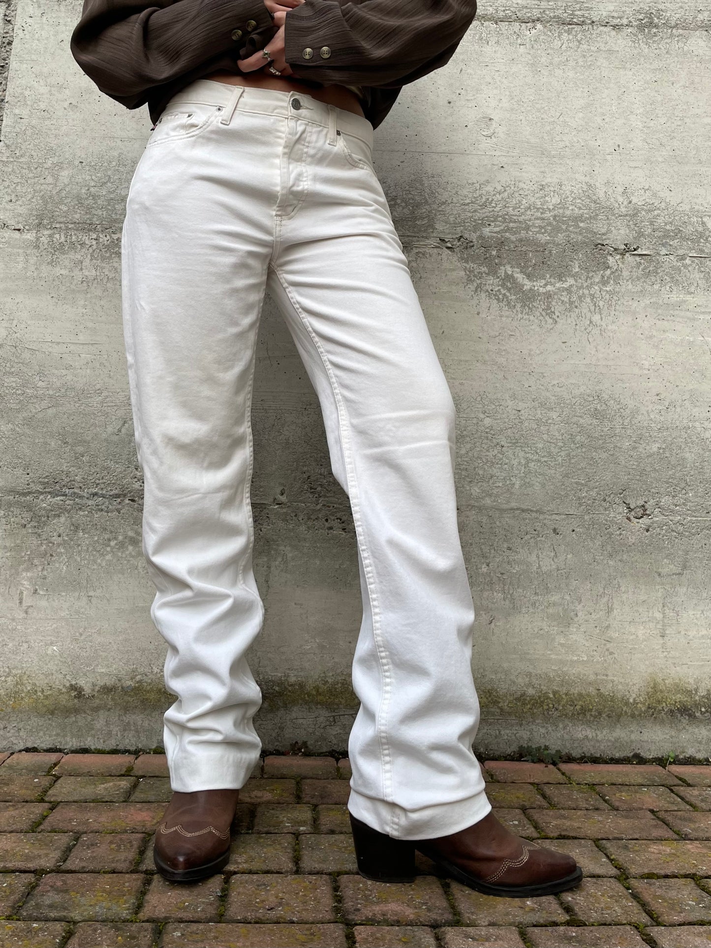 Jeans baggy bianco Polo Ralph Lauren 100% cotone