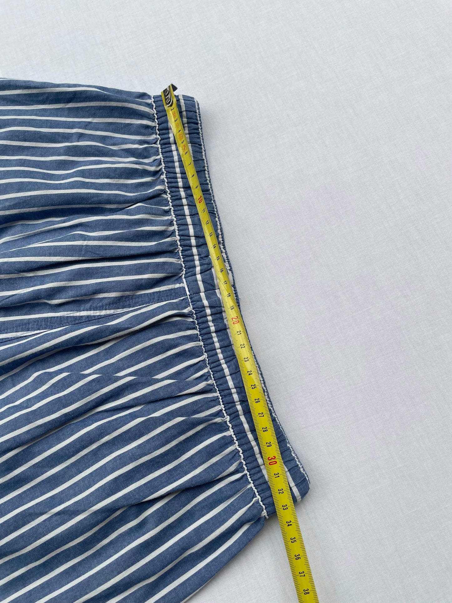 Bermuda boxer vichy azzurro e bianco 100% cotone - taglia S