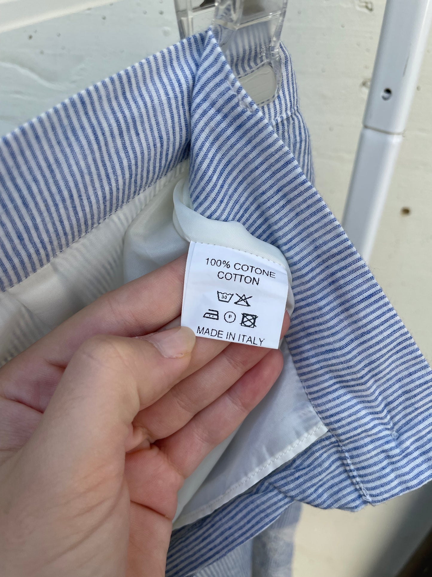 Bermuda vichy 100% cotone Made in Italy - taglia 42it