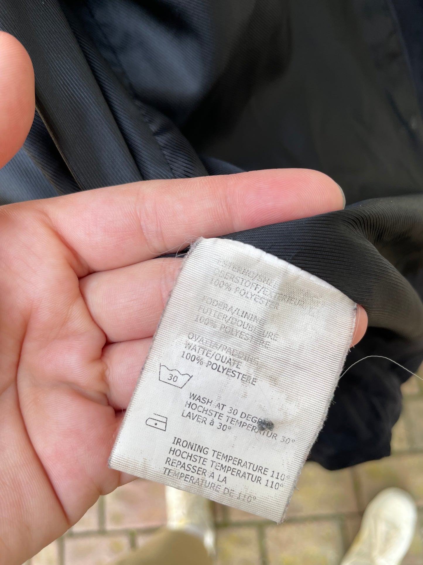 Giacca trapuntata nera - L donna