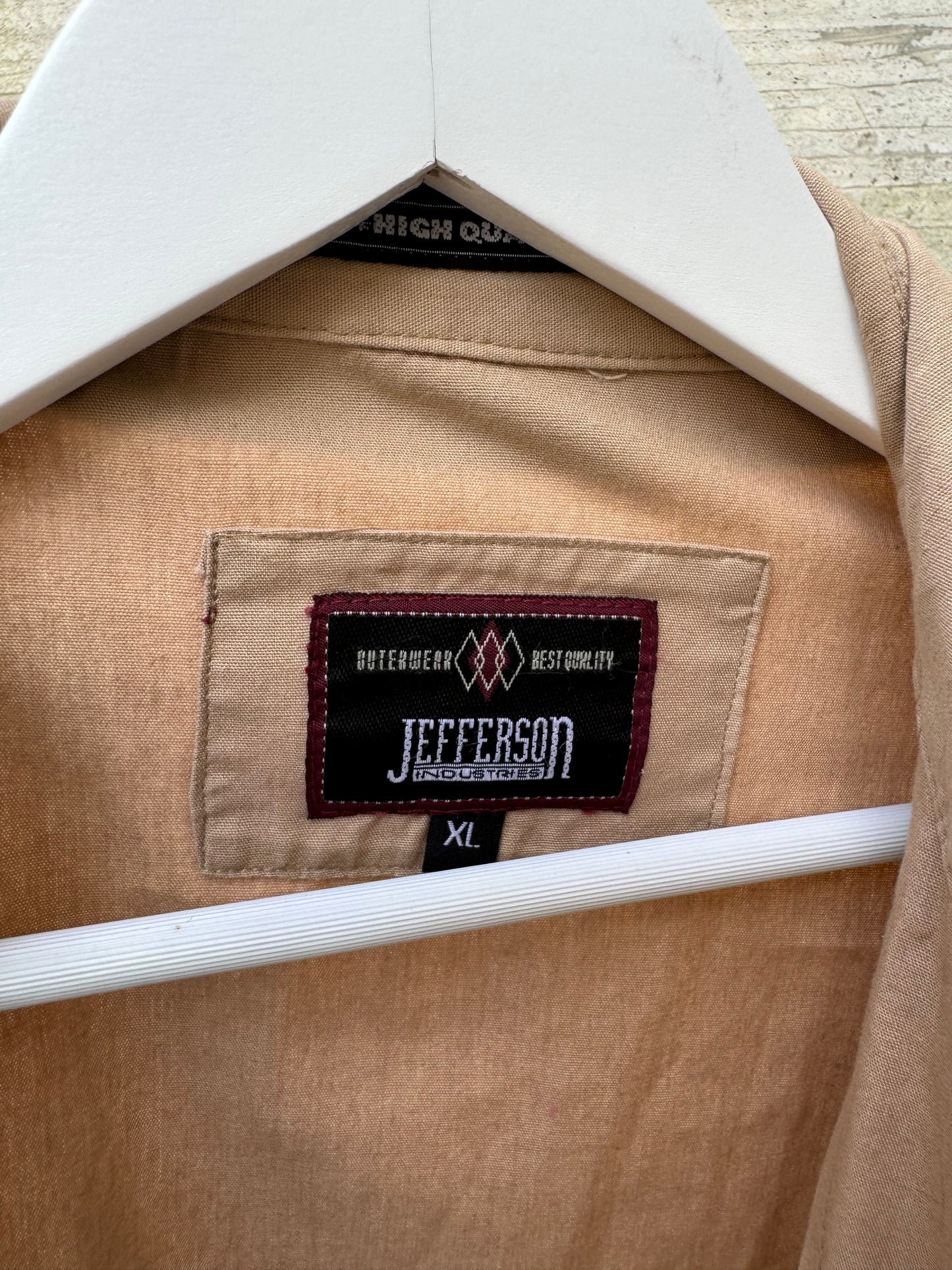 Overshirt cargo beige in cotone