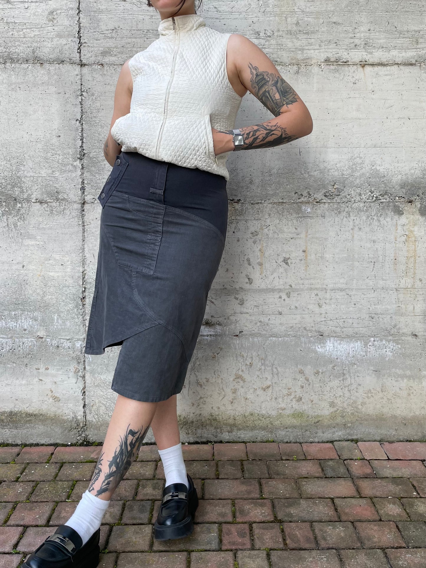 Smanicato trapuntato Eskey bianco - S