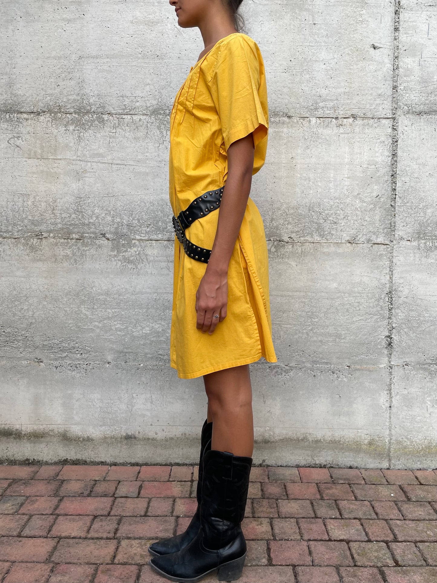 Abito midi Andrea Marè NUOVO deadstock, 100% cotone - taglia L