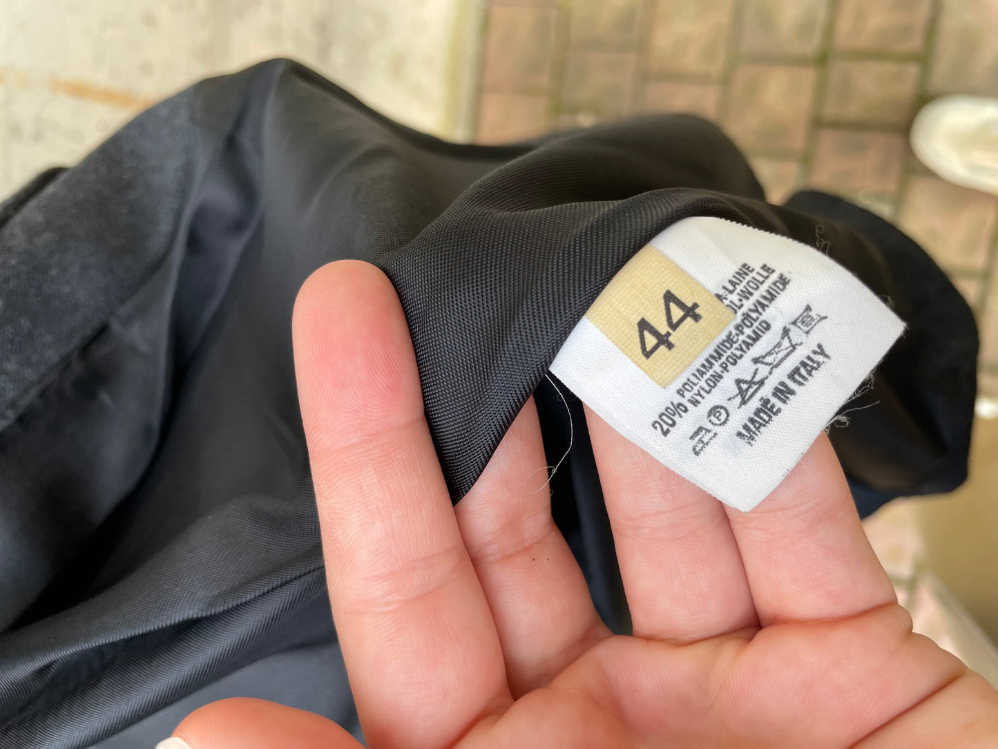 Blazer monopetto lana grigio scuro - 44it donna