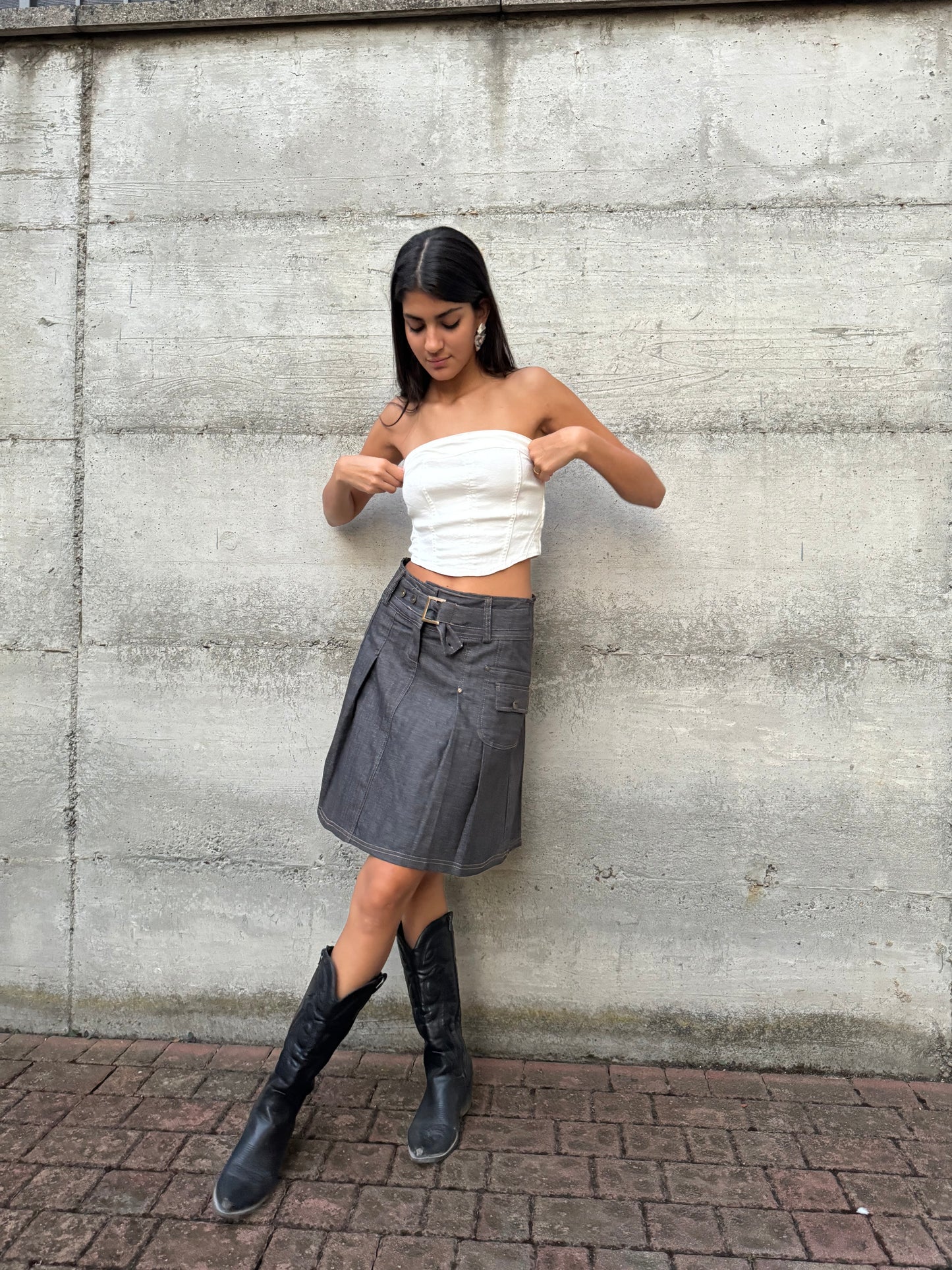 Gonna Y2K in denim, taglia M