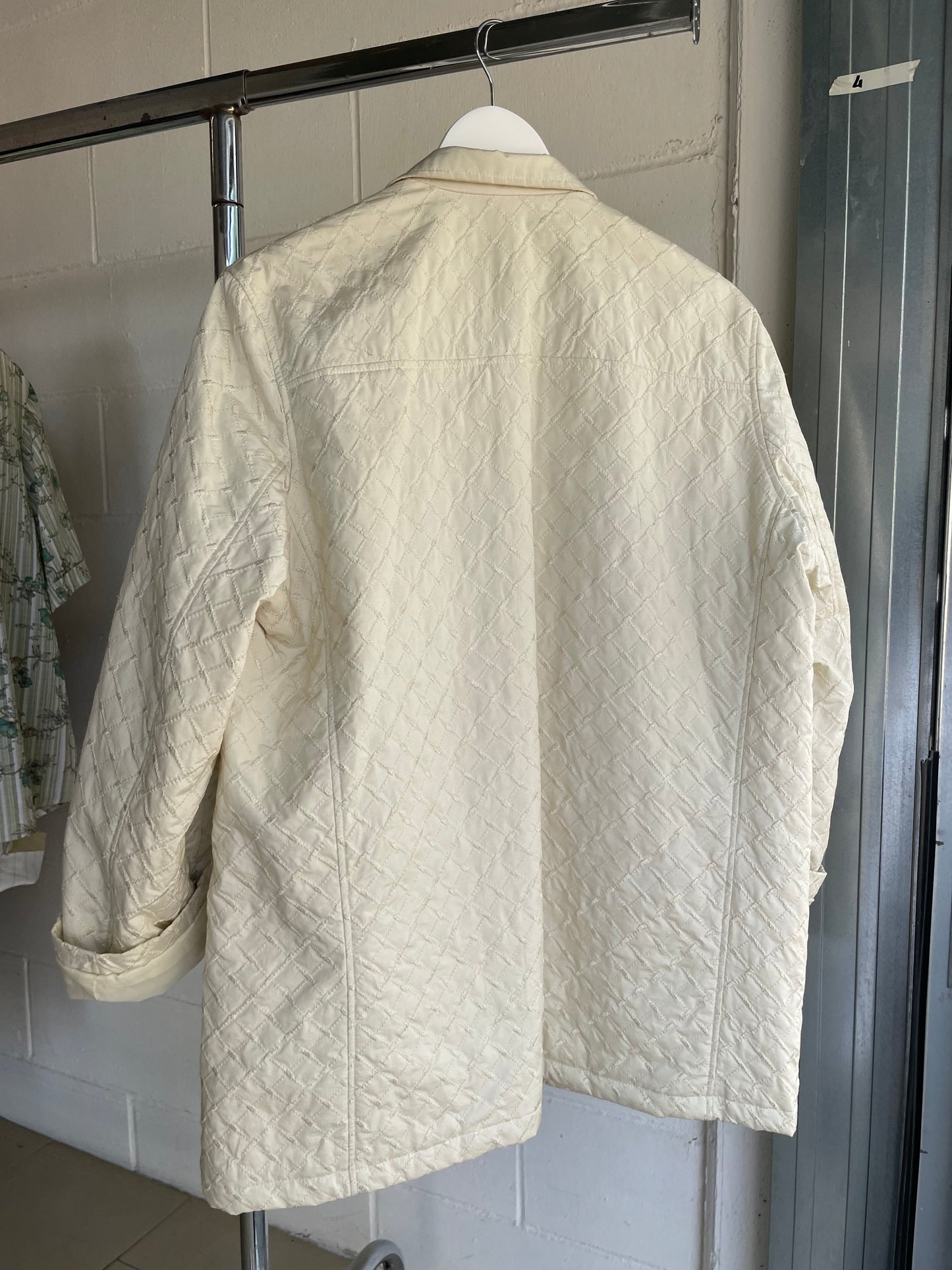 Giacca leggera trapuntata misto cotone avorio - Andrea Marè