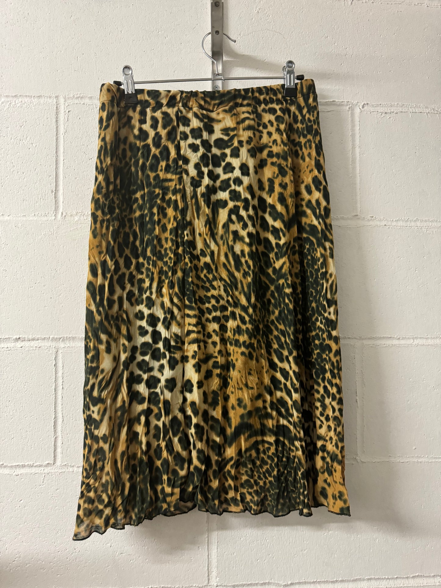 Gonna Y2K leo in crepe di viscosa