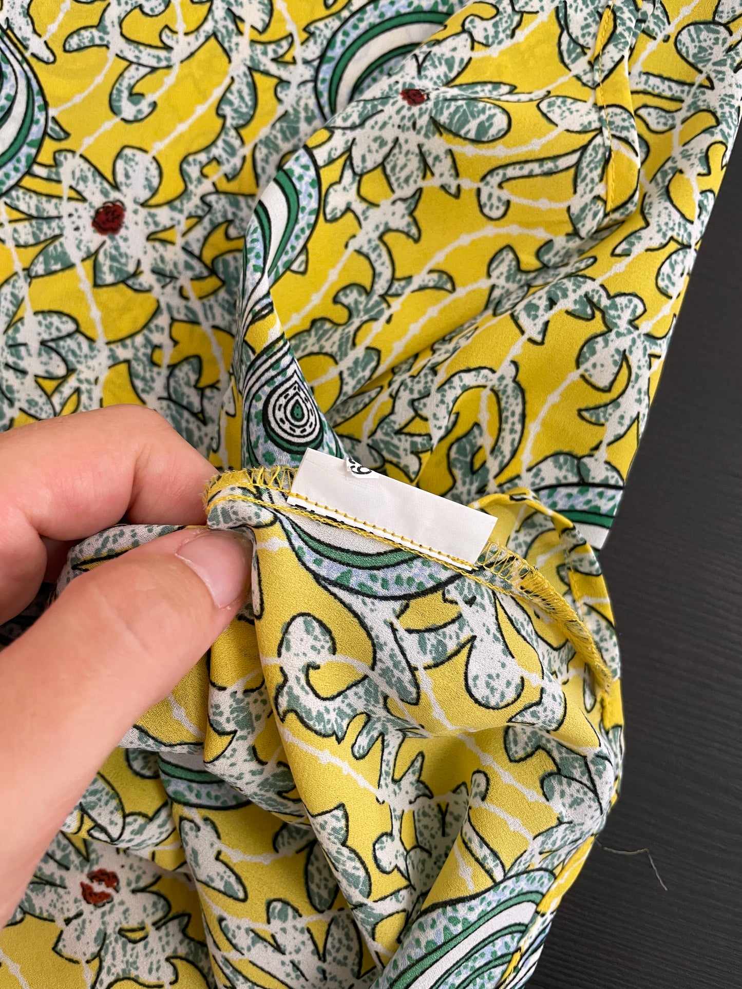 Top fantasia Benetton anni 90 in viscosa - taglia S/M