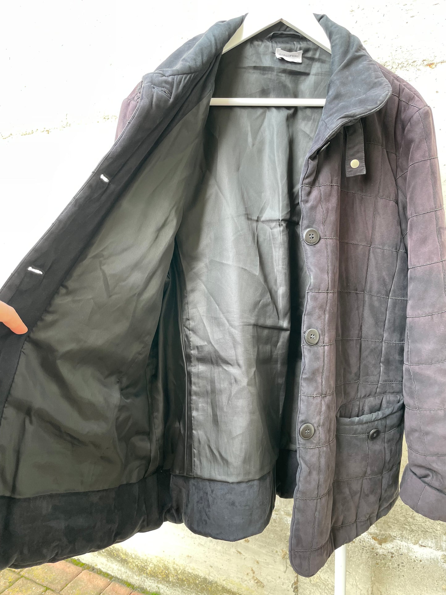 Giacca trapuntata nera - L donna