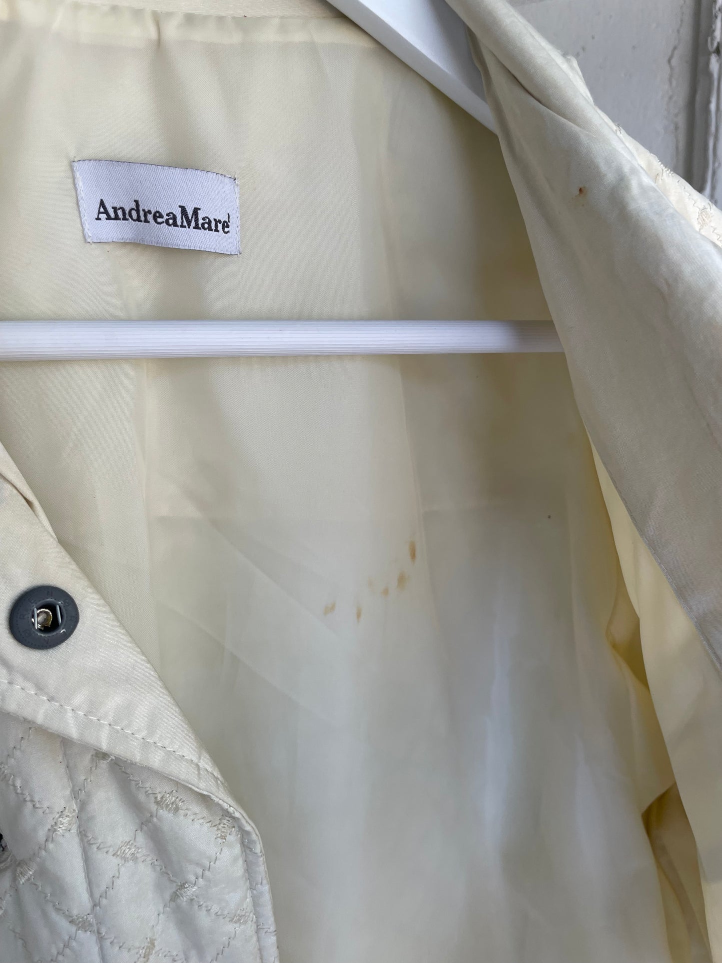 Giacca leggera trapuntata misto cotone avorio - Andrea Marè