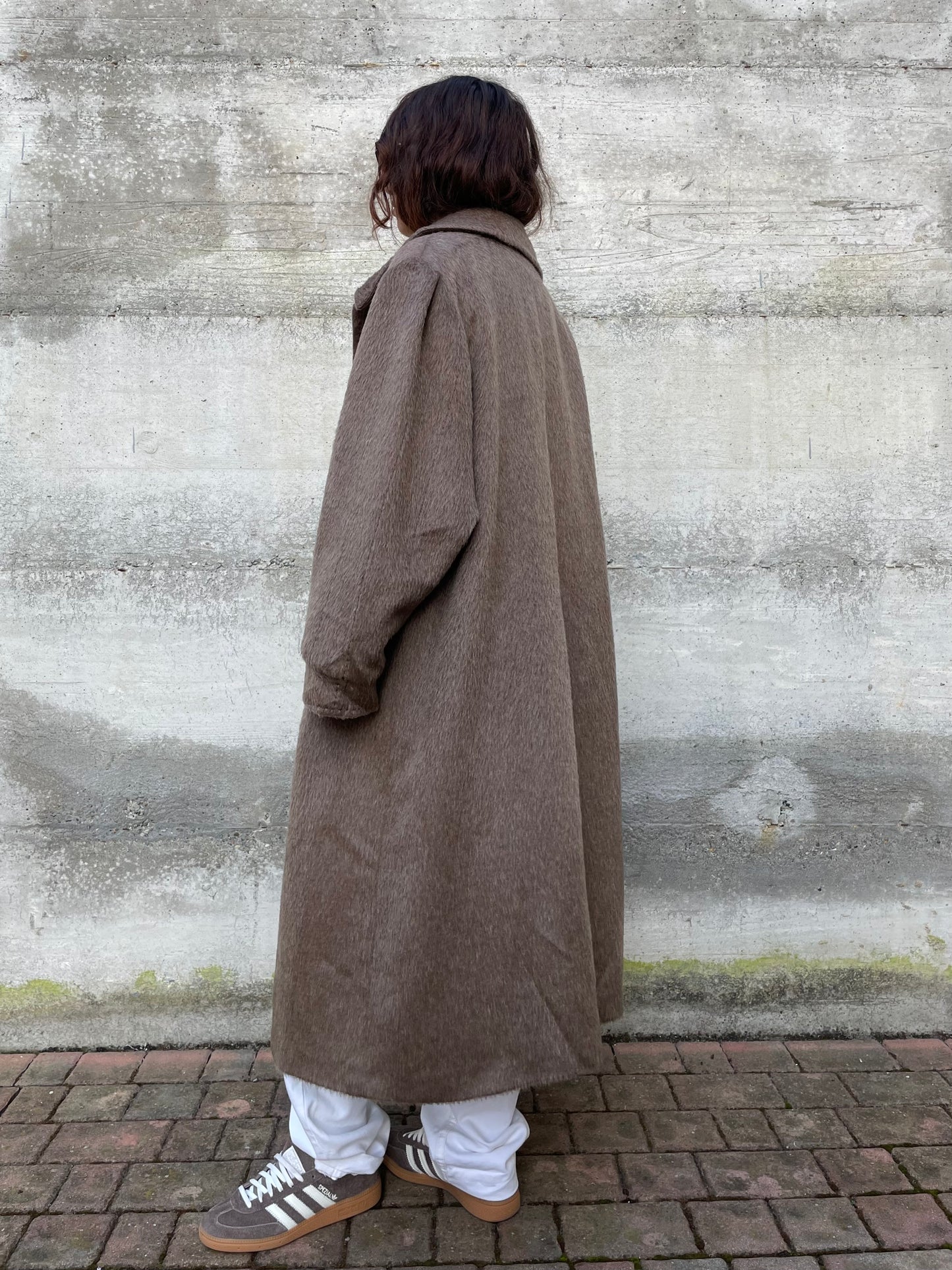 Cappotto lungo sartoriale 100% lana di lama