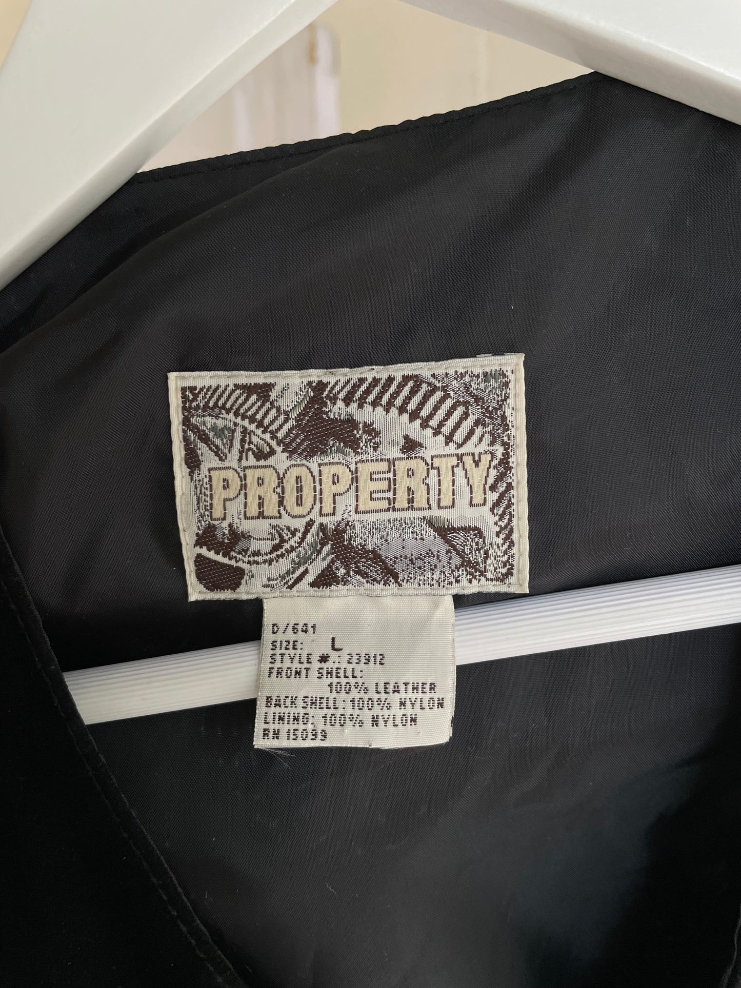 Gilet nero suede vera pelle - taglia L