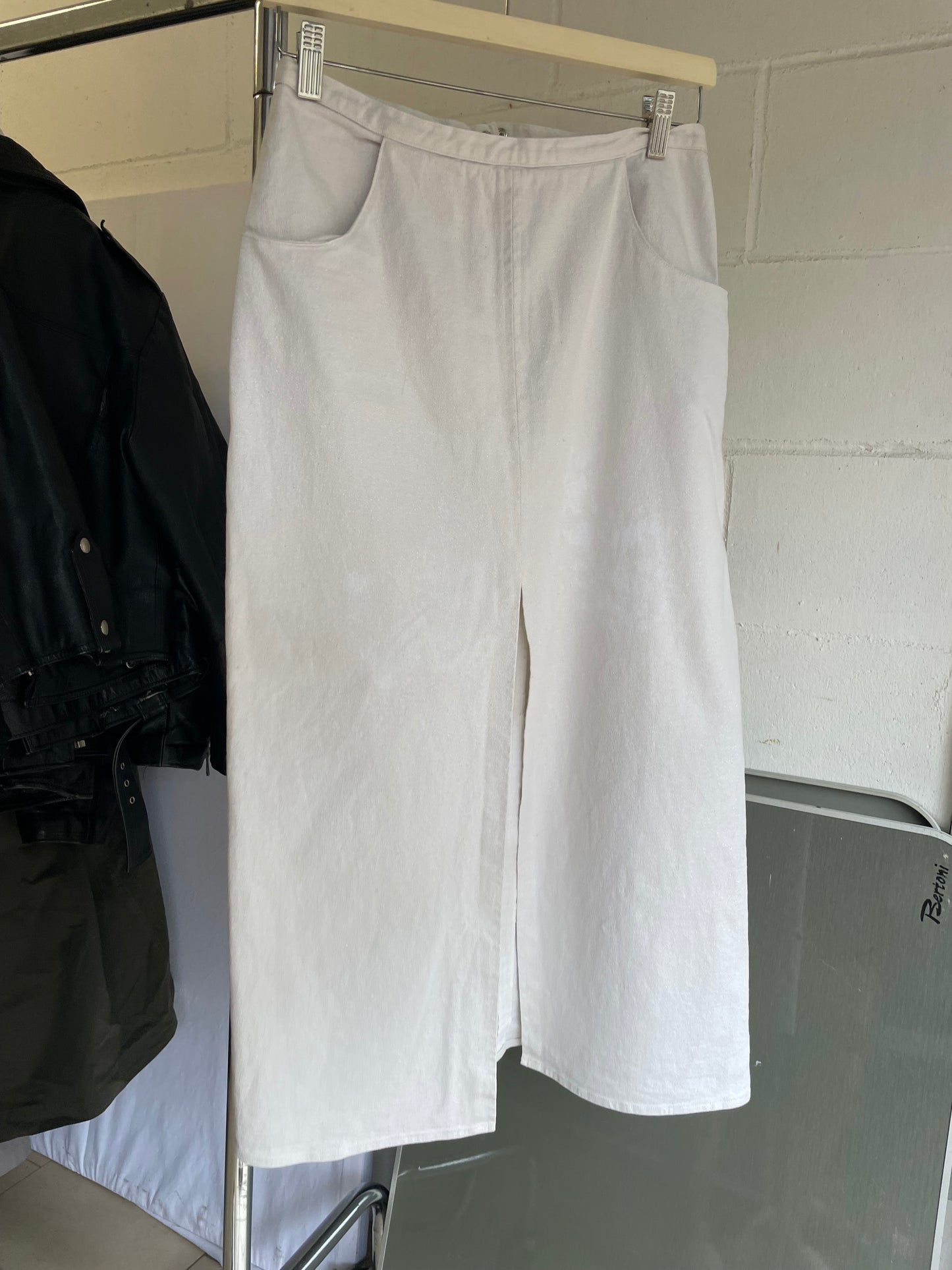 Longuette midi a matita con spacco frontale - taglia S