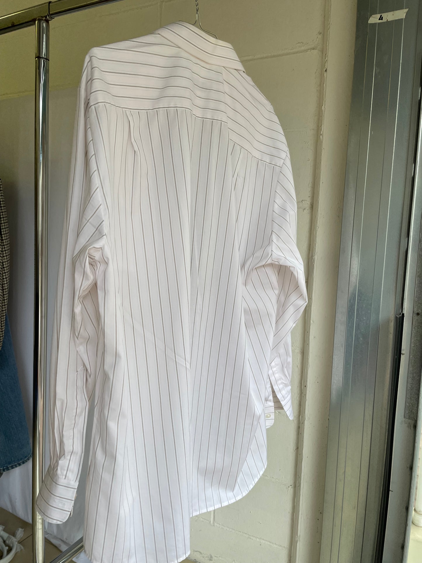 Camicia oversize striped 100% cotone