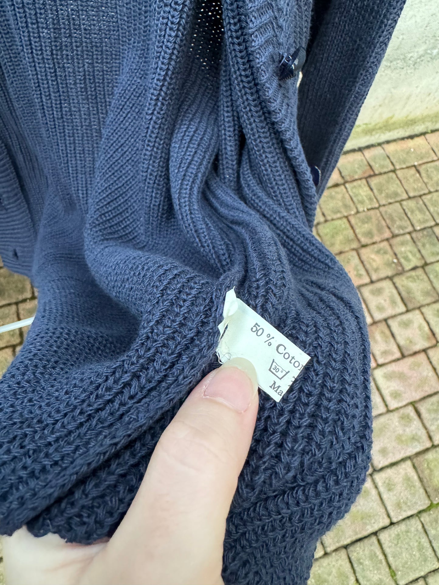 Cardigan donna tricot blu notte