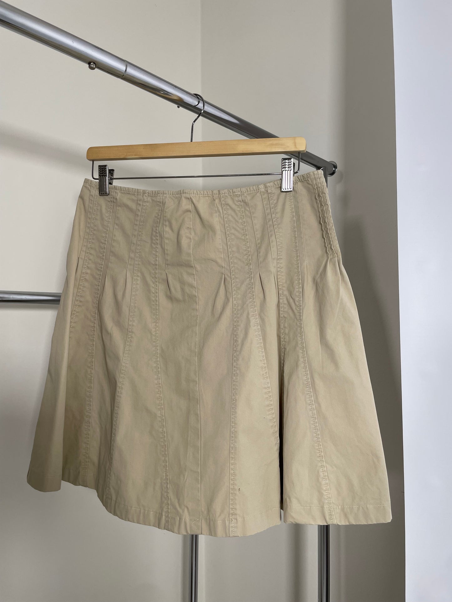 Gonna cargo Y2K sabbia, 100% cotone - taglia M