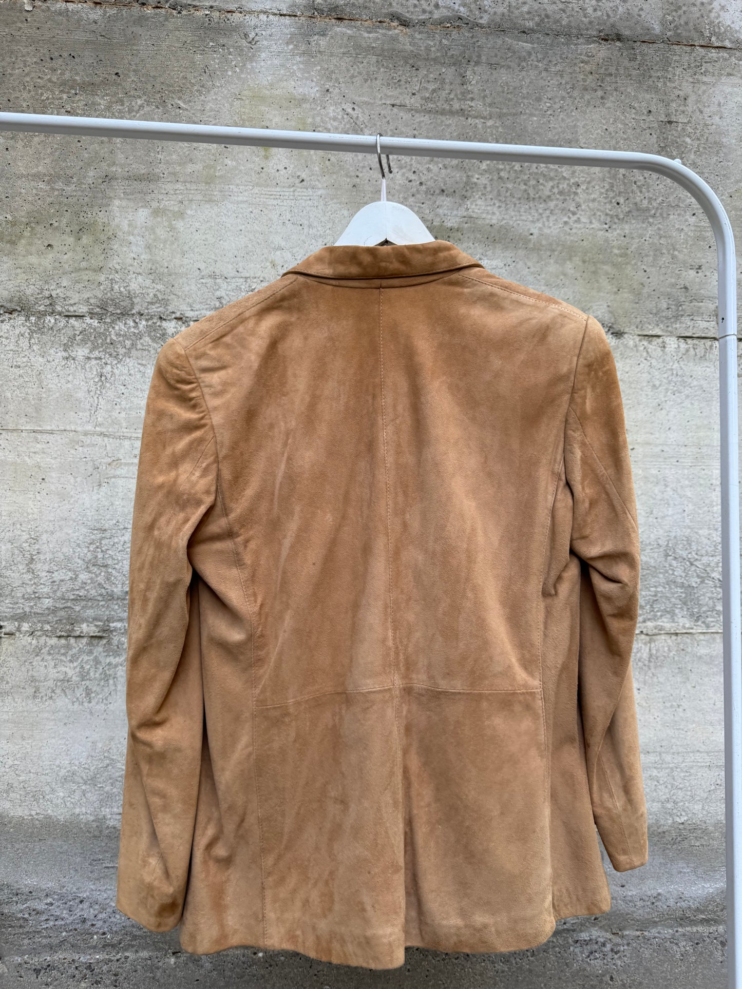 Blazer donna monopetto in renna color biscotto