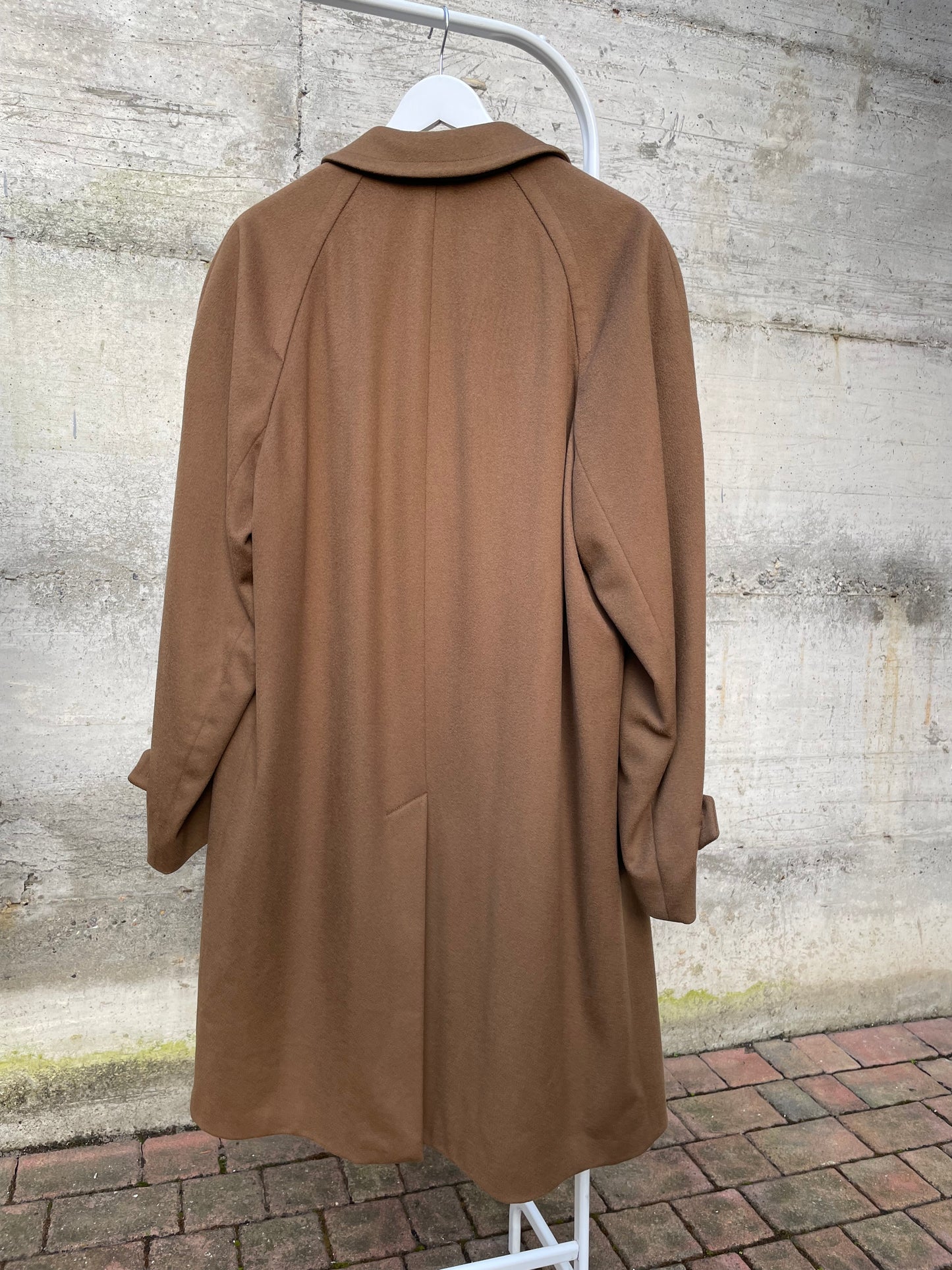 Cappotto sartoriale Piacenza cammello 100% lana vergine - taglia M uomo