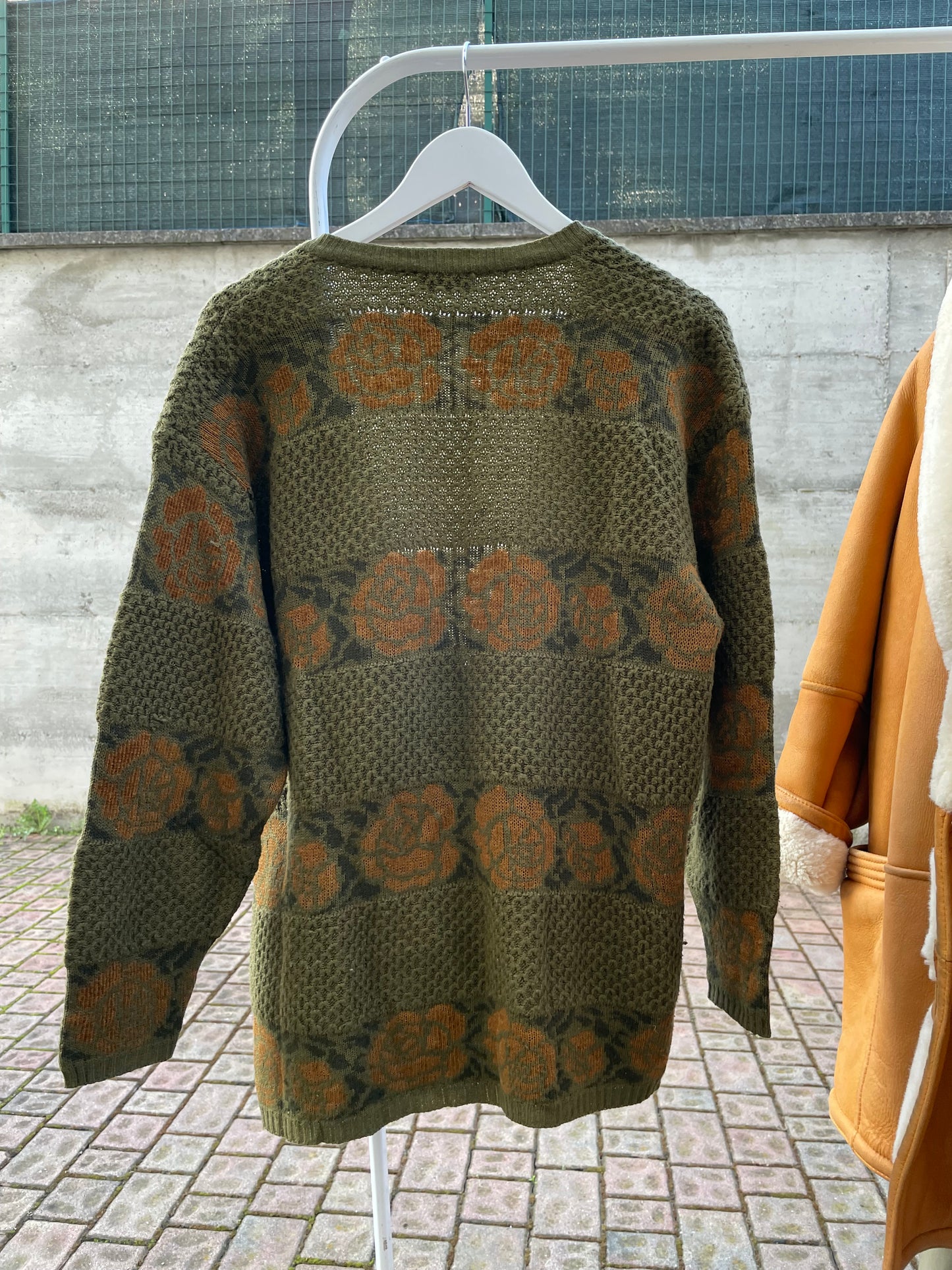 Cardigan fantasia oversize in misto lana