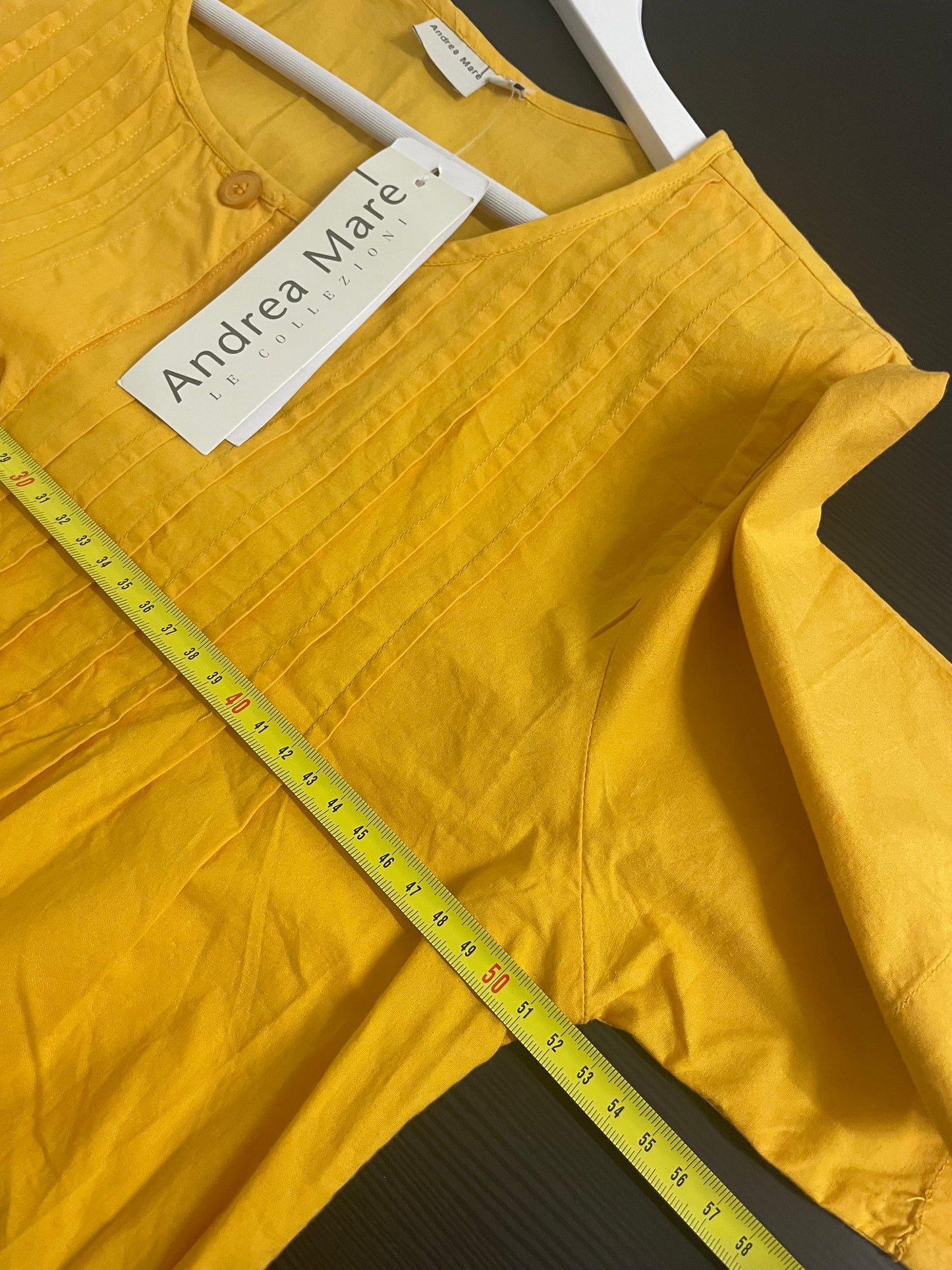 Abito midi Andrea Marè NUOVO deadstock, 100% cotone - taglia L