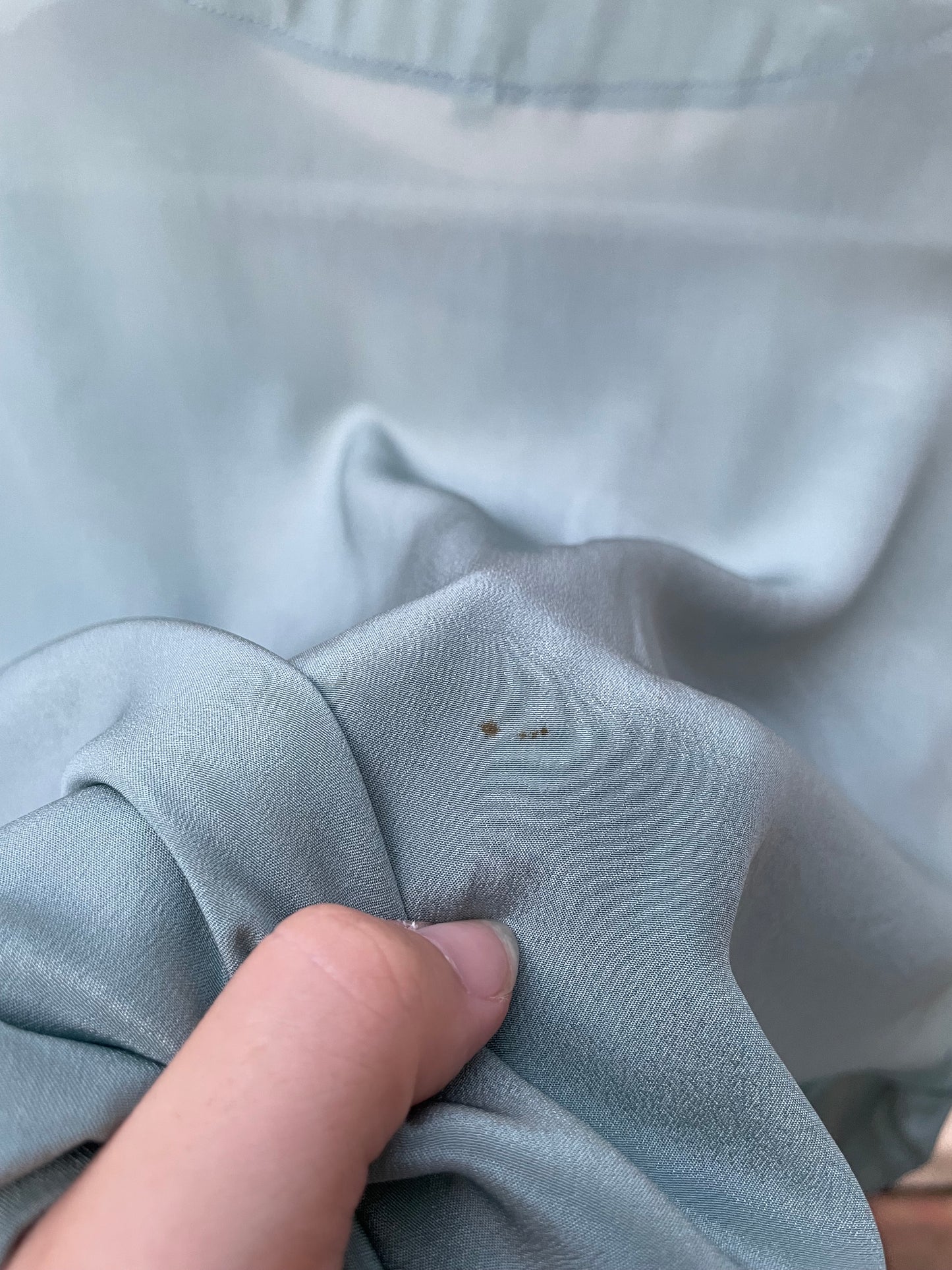 Camicia turchese in misto seta con bottoni gioiello - taglia M