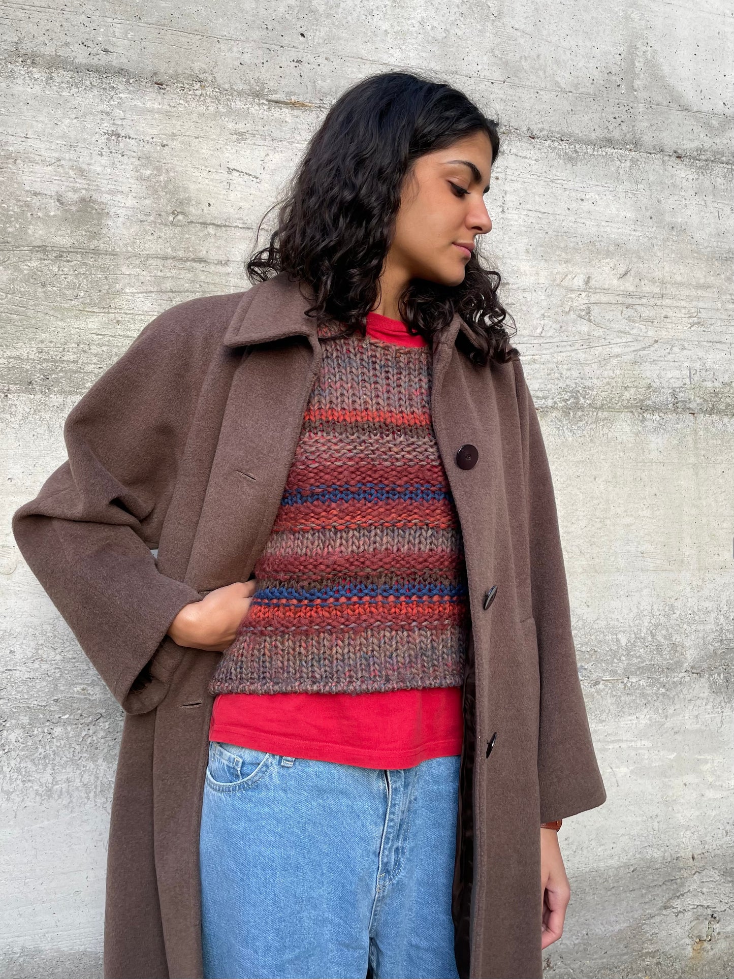 Gilet crochet Nara misto lana e alpaca