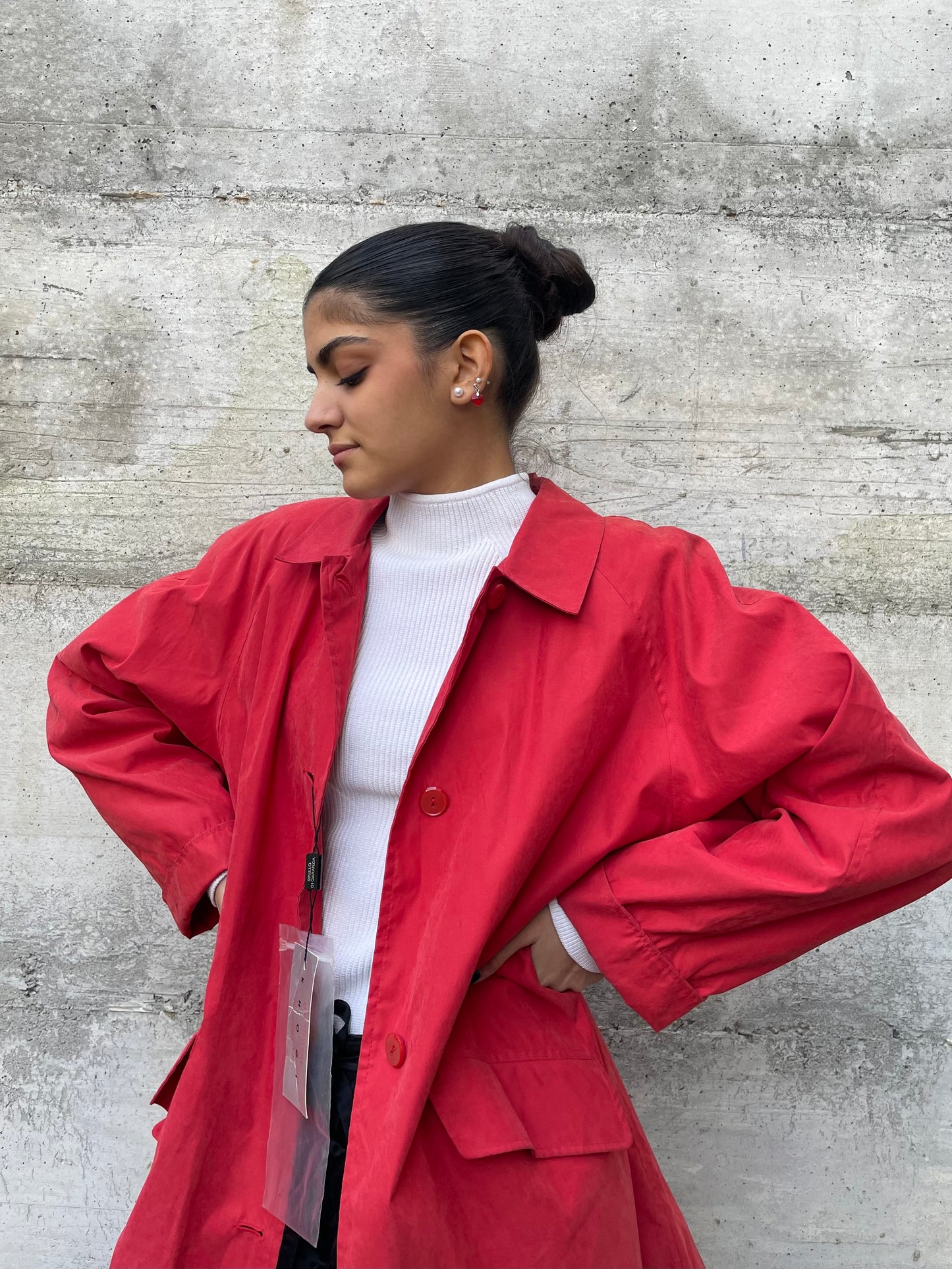 Spolverino corallo deadstock (nuovo con cartellino)