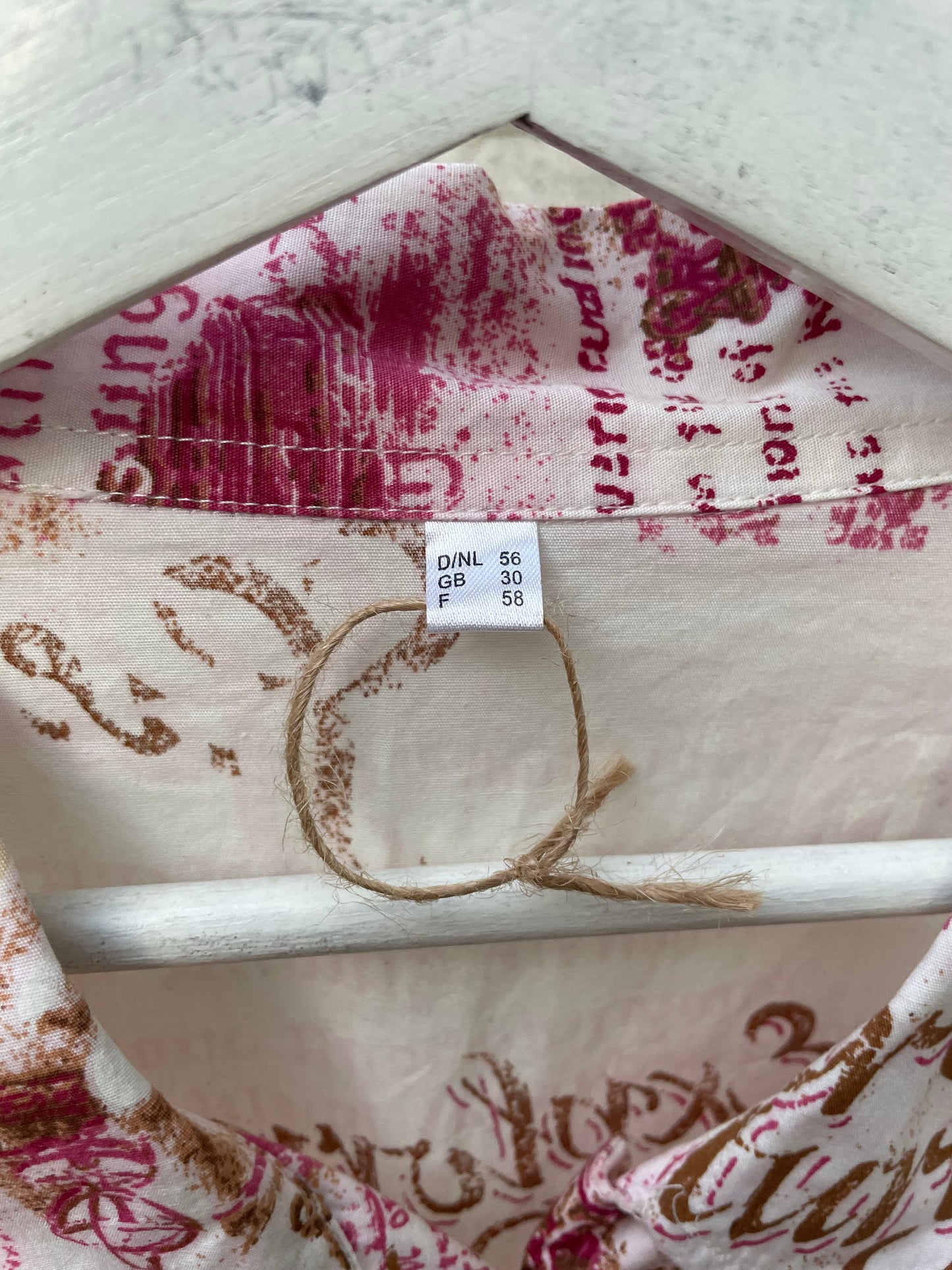 Maxi camicia kimono fantasia 100% cotone, taglia unica