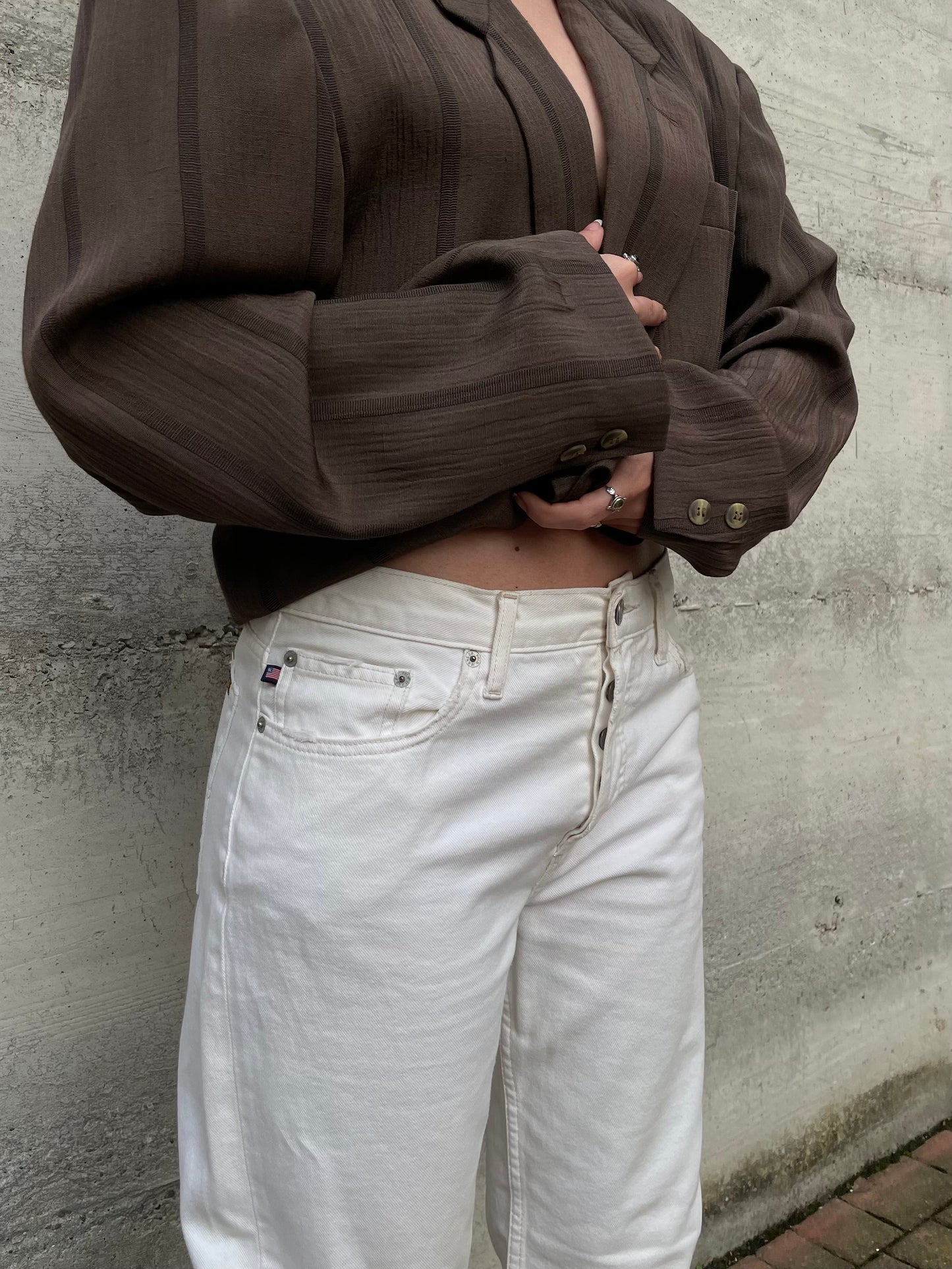 Jeans baggy bianco Polo Ralph Lauren 100% cotone