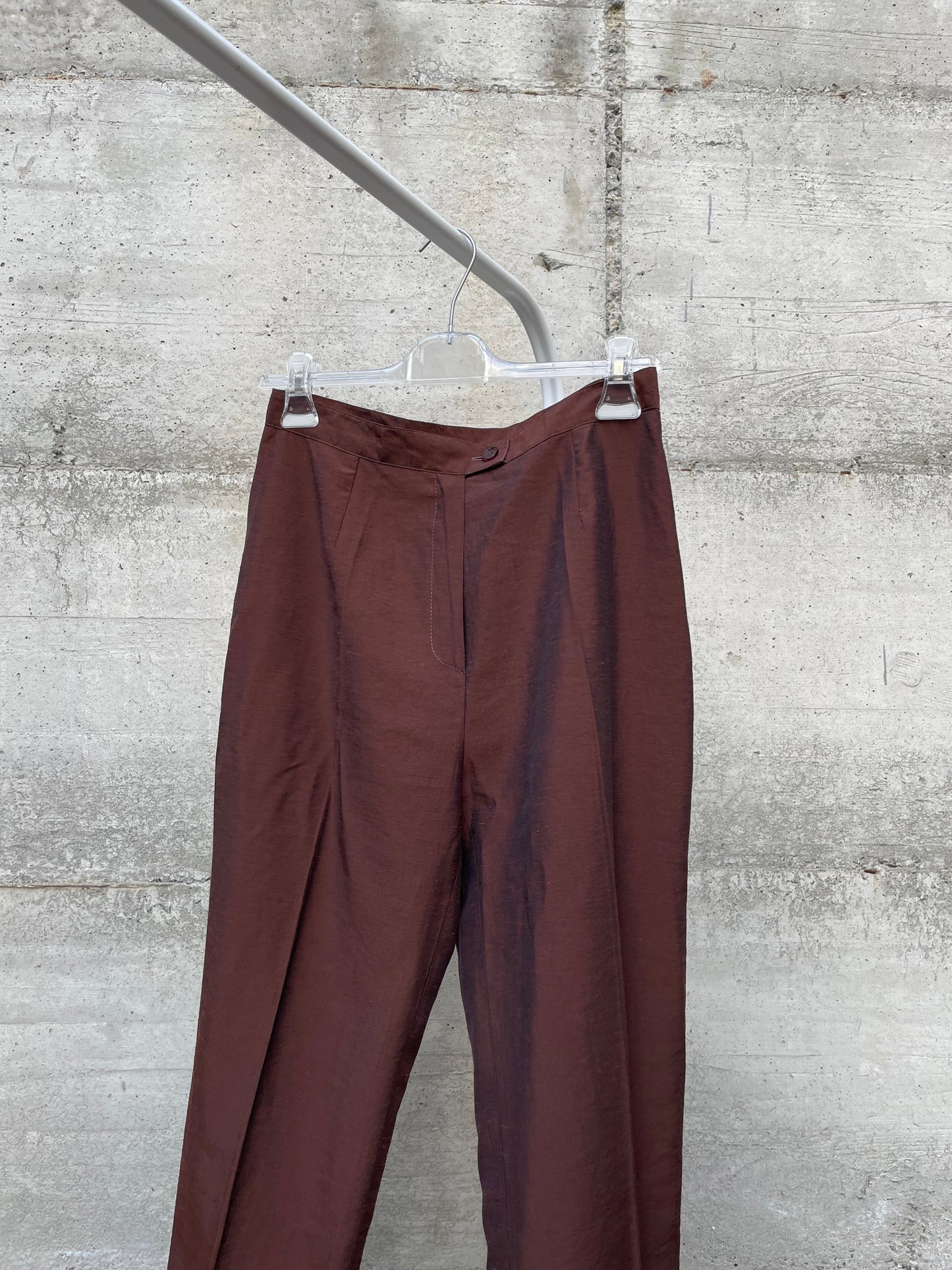 Pantalone chino shantung - misto lino e viscosa - tg. 40/42