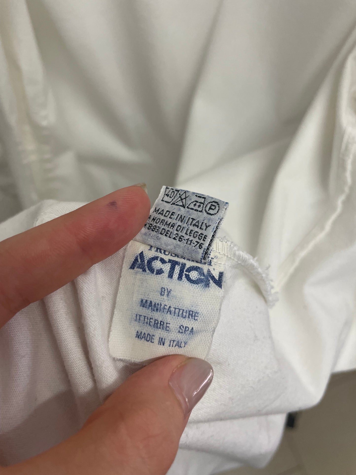 Camicia Trussardi bianca 100% cotone