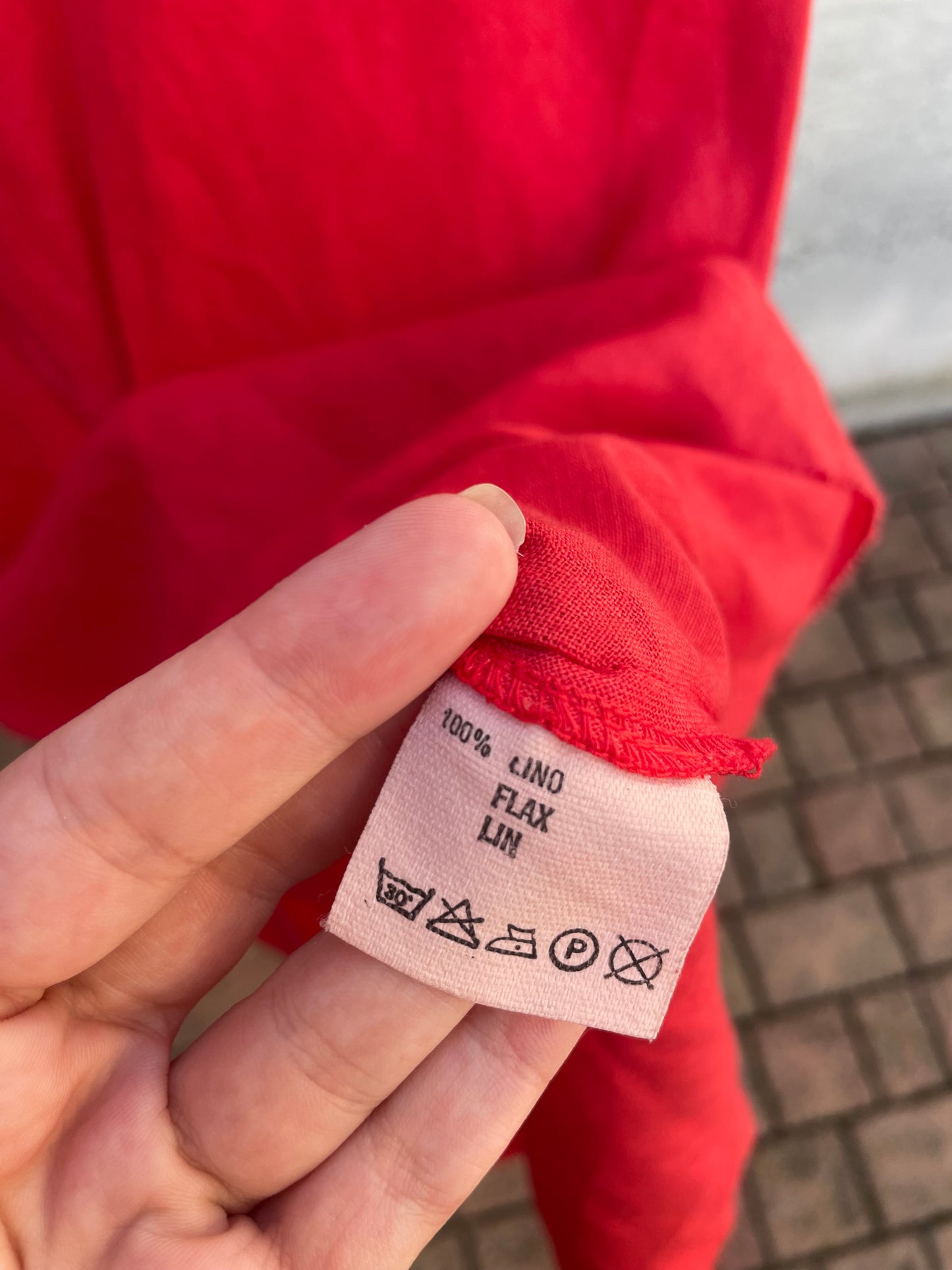 Abitino vintage svasato 100% lino - taglia S/M