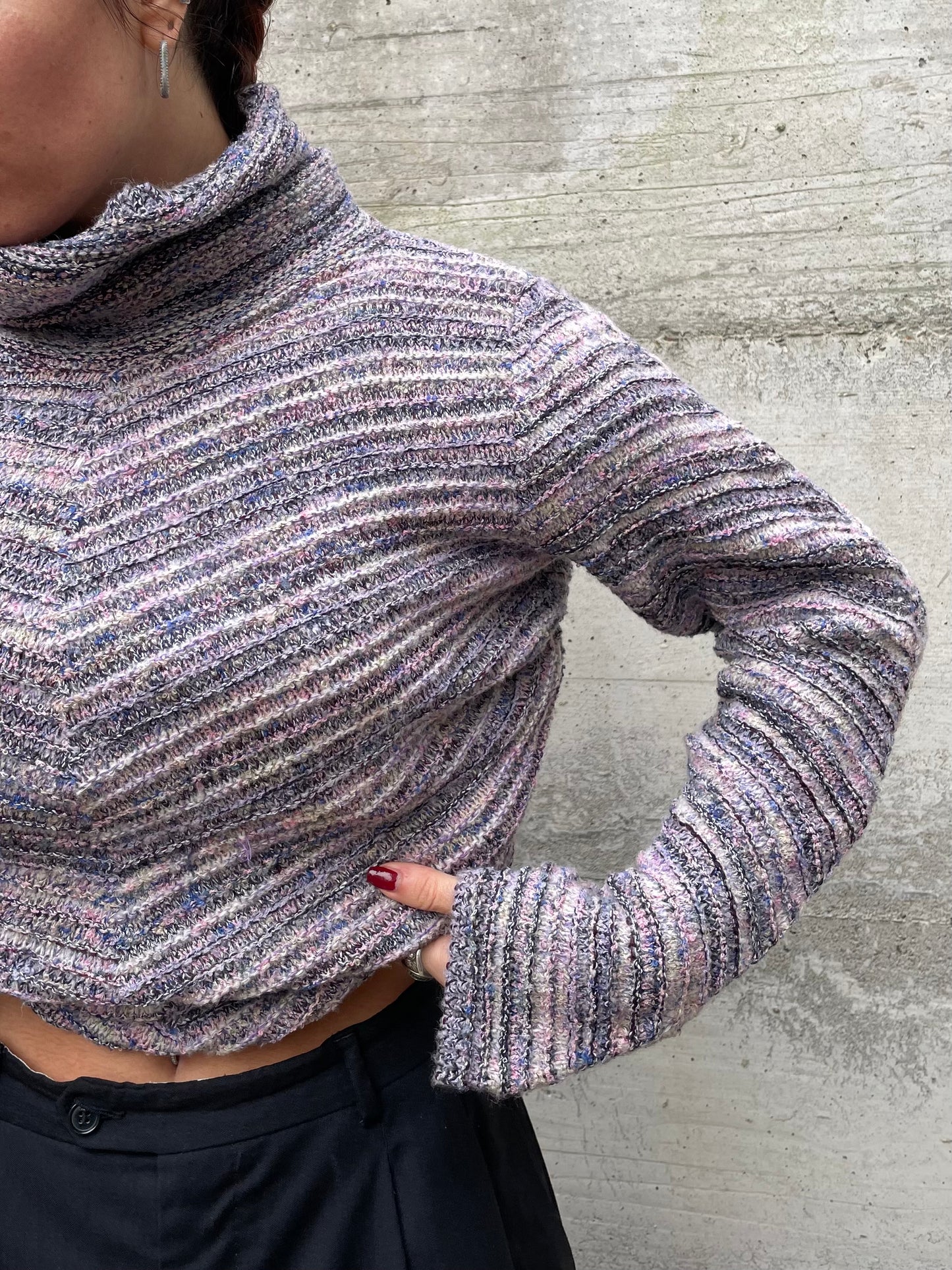 Maglione a collo alto in misto lana Missoni vibes