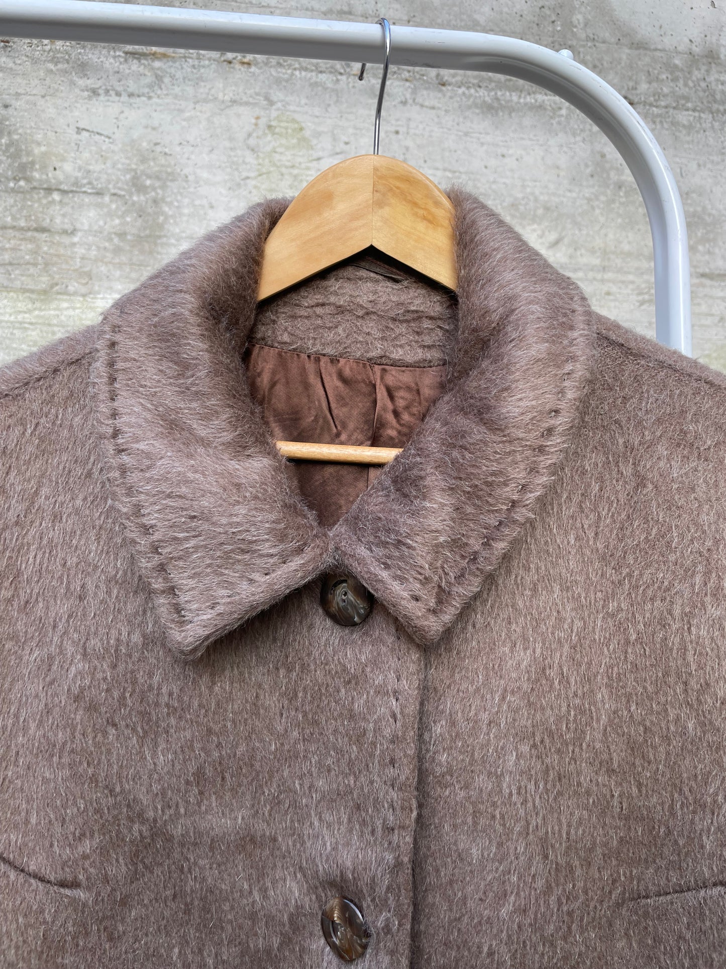 Cappotto lungo sartoriale 100% lana di lama